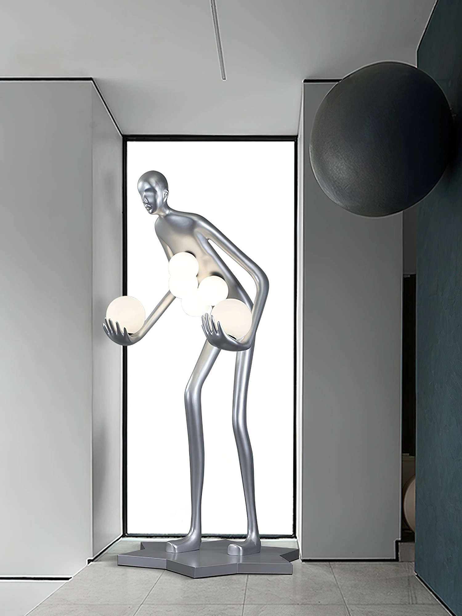 Celestial Guardian Sculpture Floor Lamp - Image 16