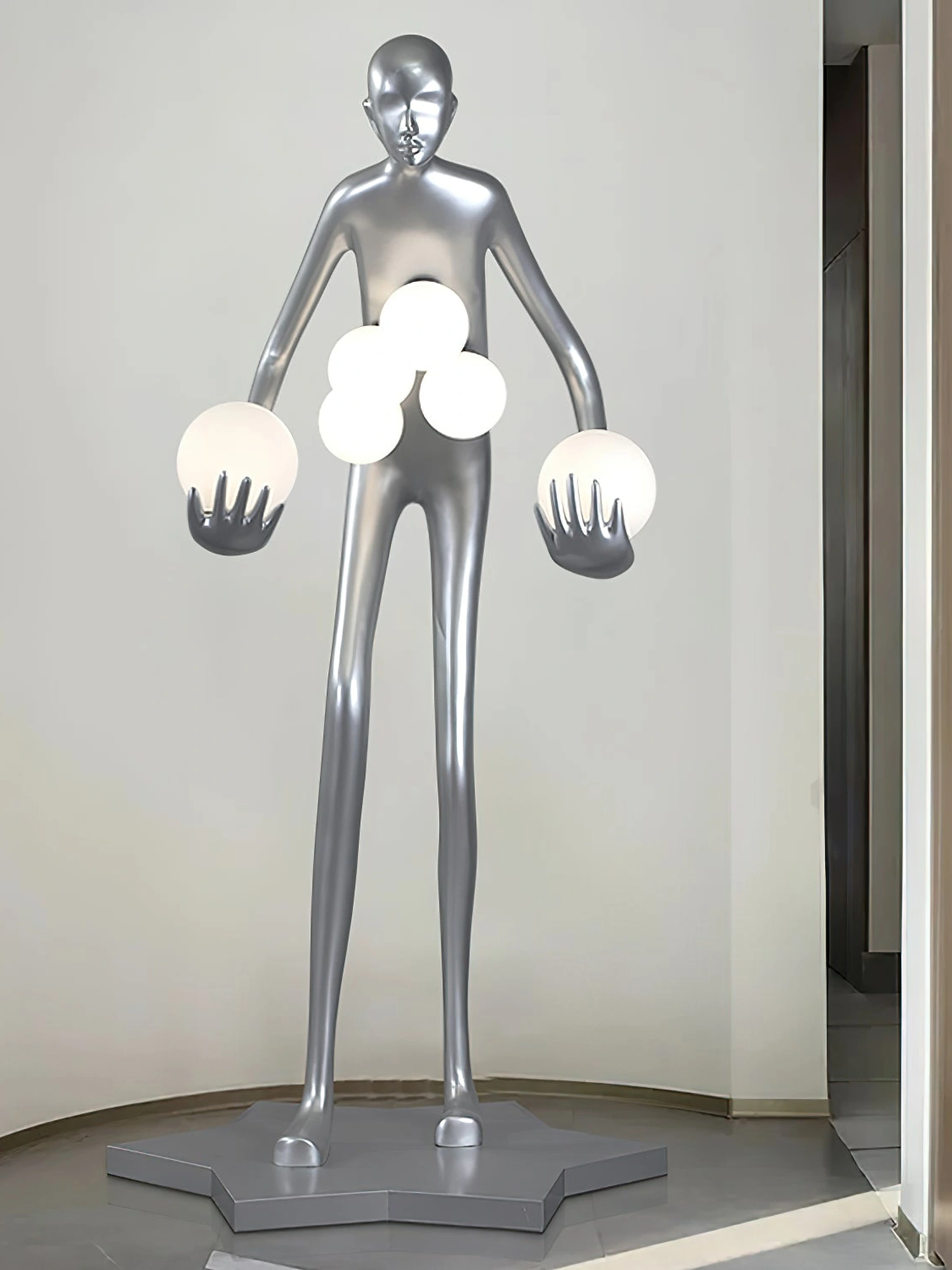 Celestial Guardian Sculpture Floor Lamp - Image 19
