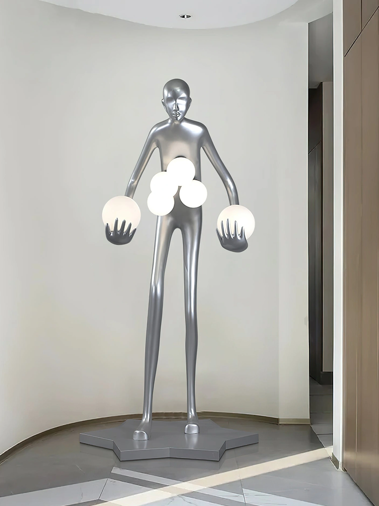 Celestial Guardian Sculpture Floor Lamp - Image 20