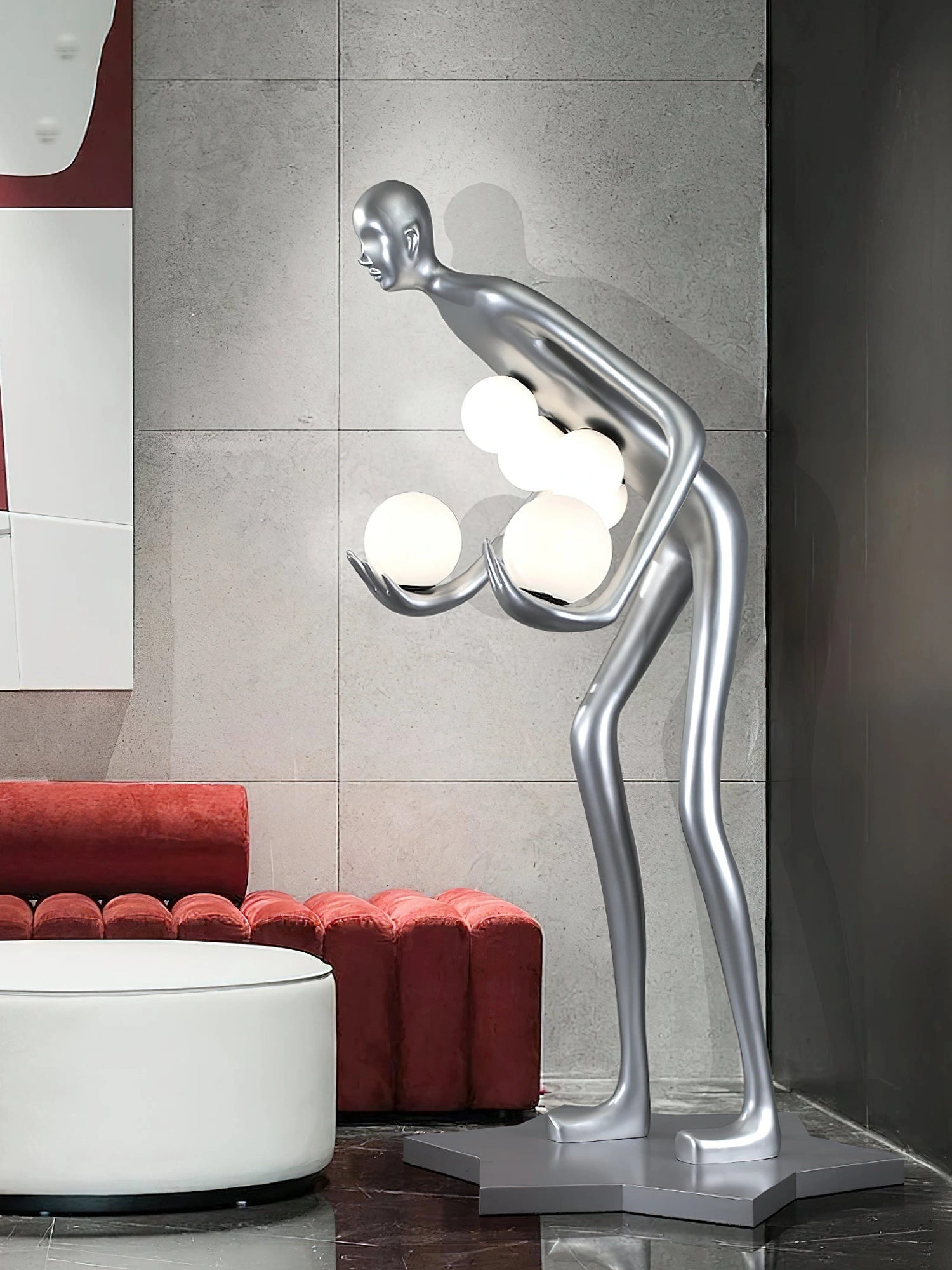 Celestial Guardian Sculpture Floor Lamp - Image 13