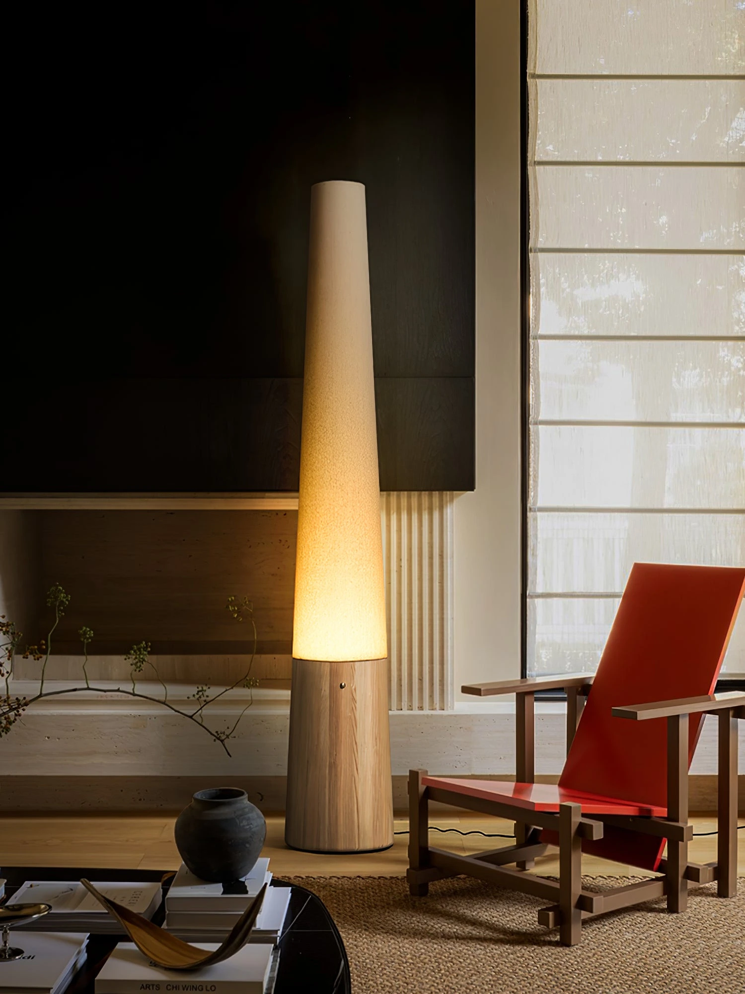 Cone Wooden Floor Lamp - Image 9