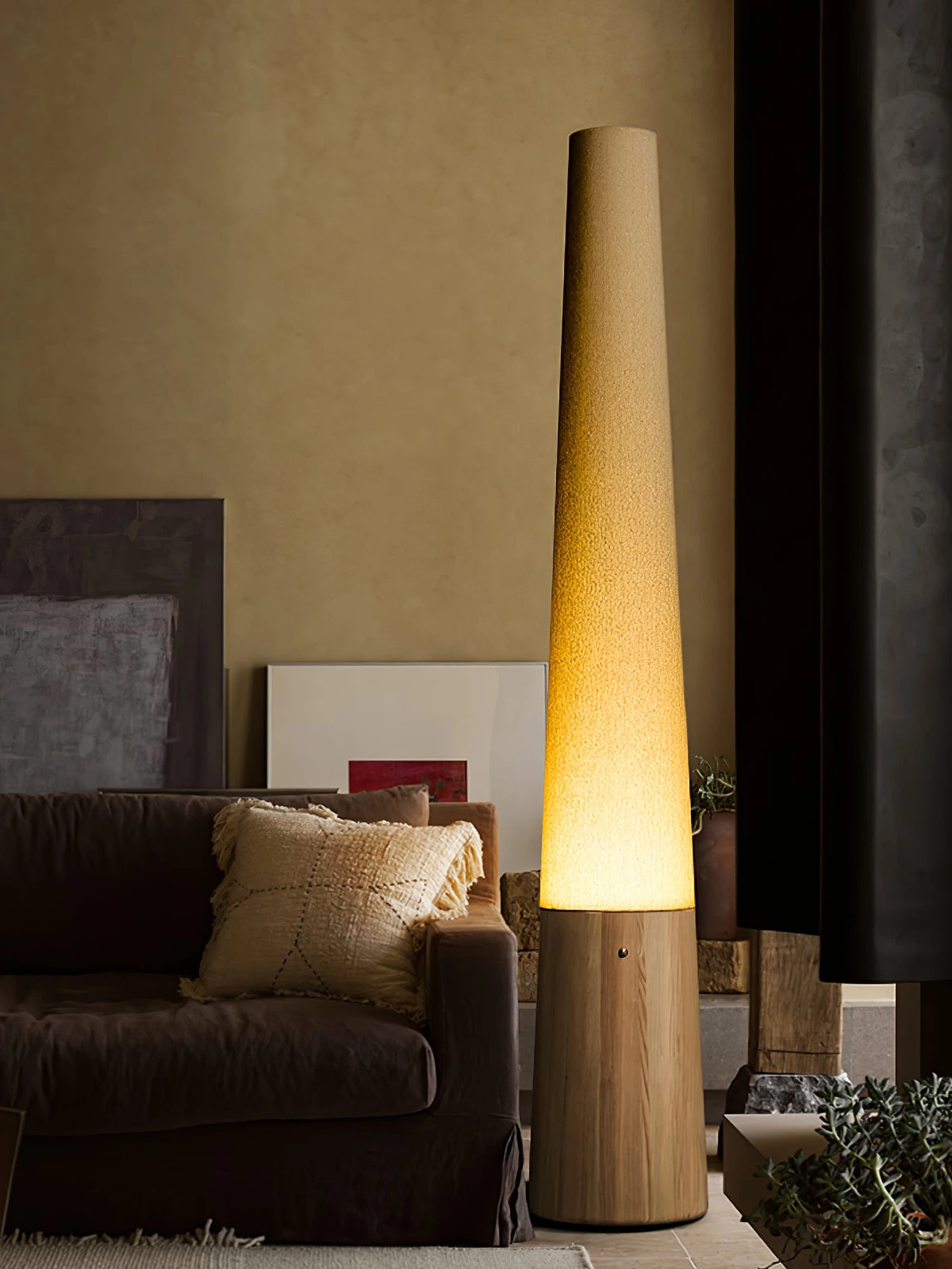 Cone Wooden Floor Lamp - Image 13