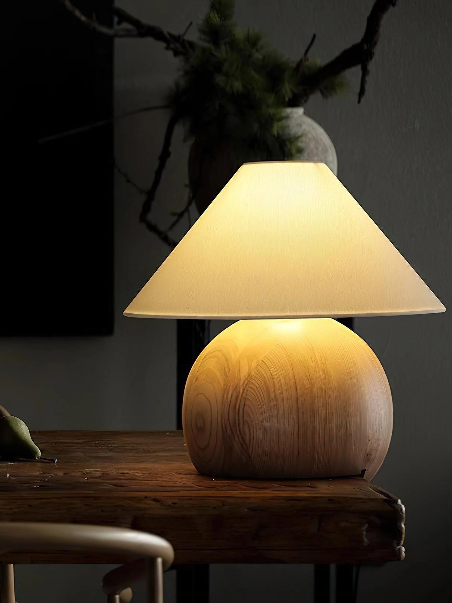 Corner Log Table Lamp - Image 3