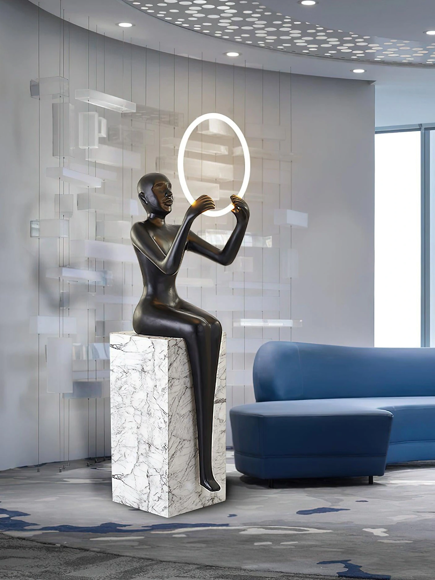 Elena Sculpture Floor Lamp - Image 7