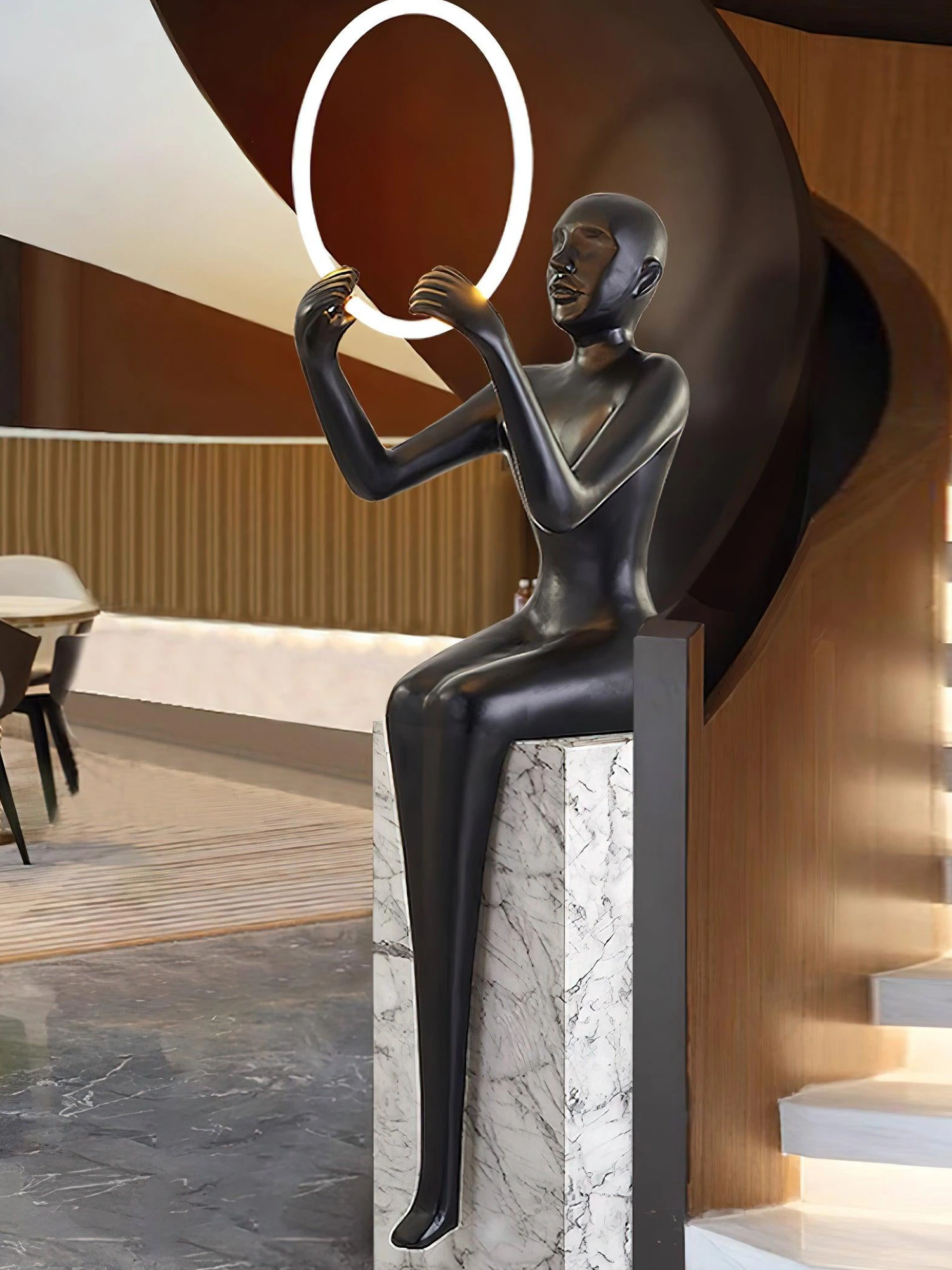 Elena Sculpture Floor Lamp - Image 8