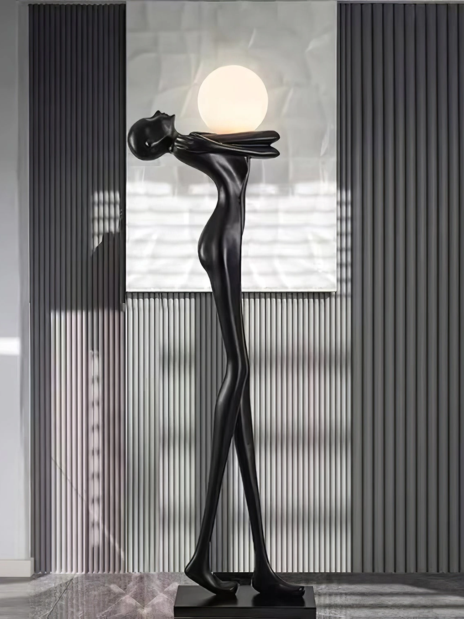 Embrace Ball Sculpture Floor Lamp - Image 7