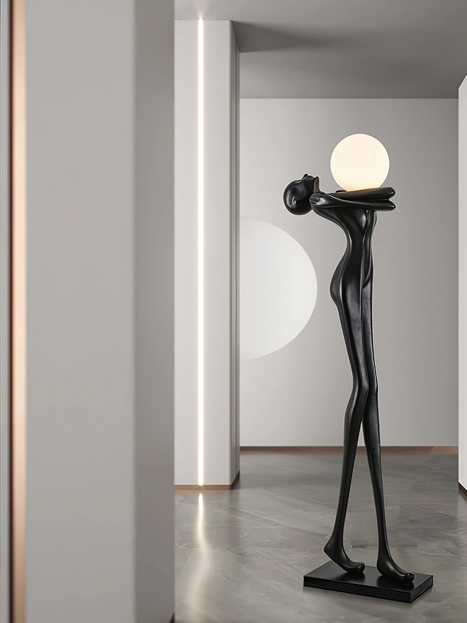 Embrace Ball Sculpture Floor Lamp - Image 8