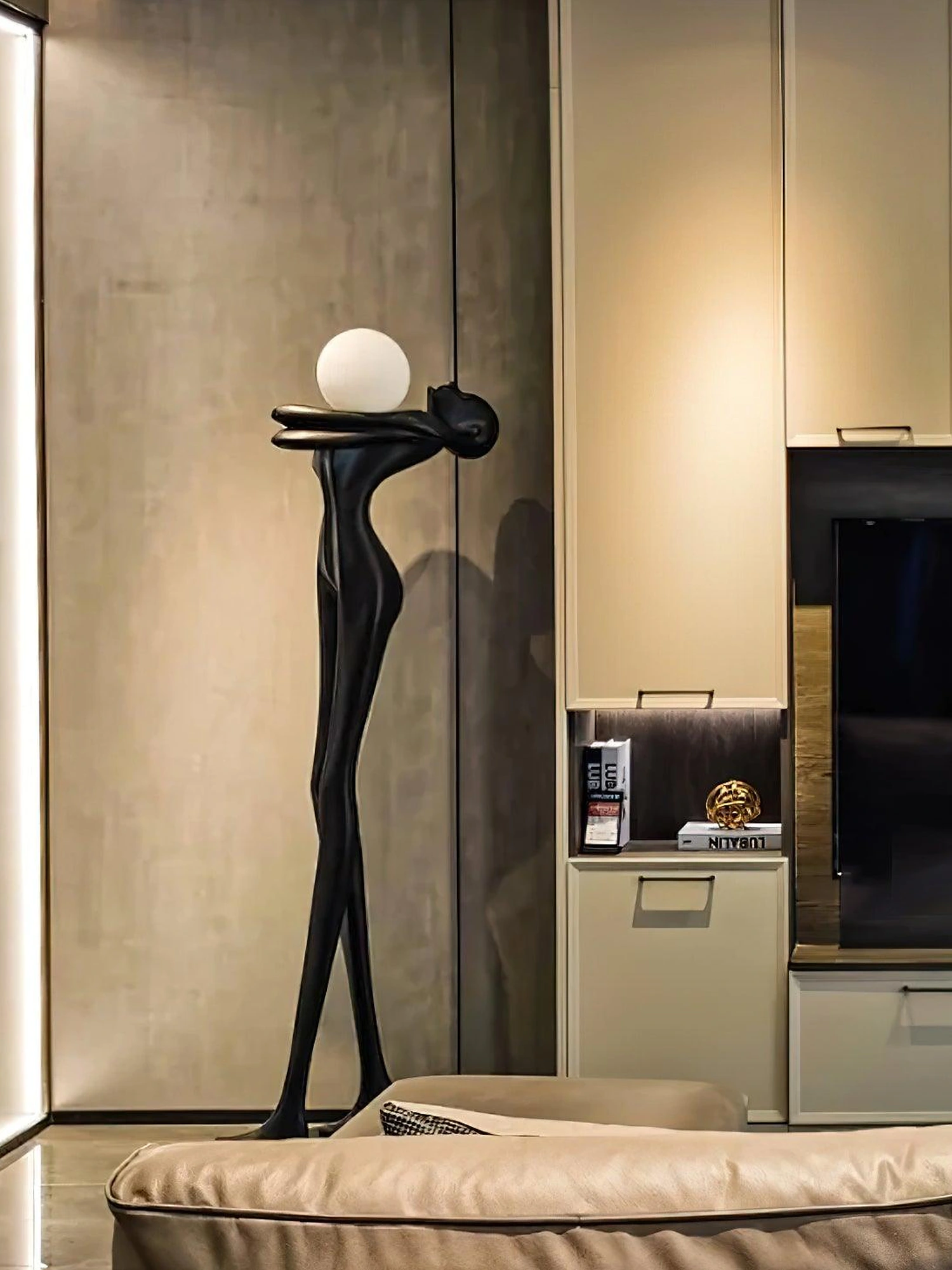 Embrace Ball Sculpture Floor Lamp - Image 5