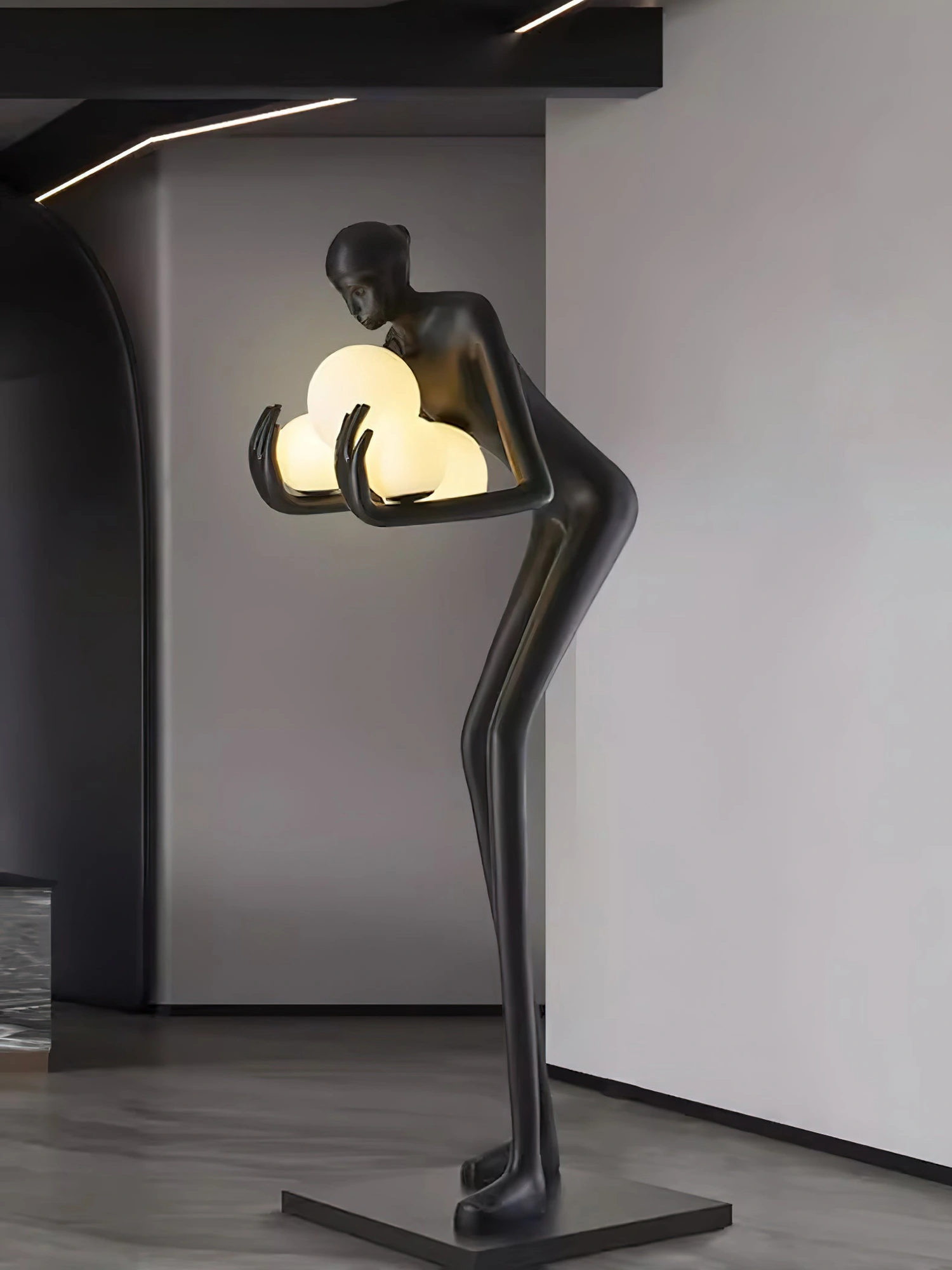 Embrace of Light Sculpture Floor Lamp - Image 5