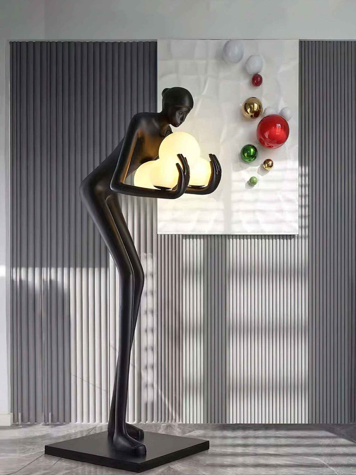 Embrace of Light Sculpture Floor Lamp - Image 6