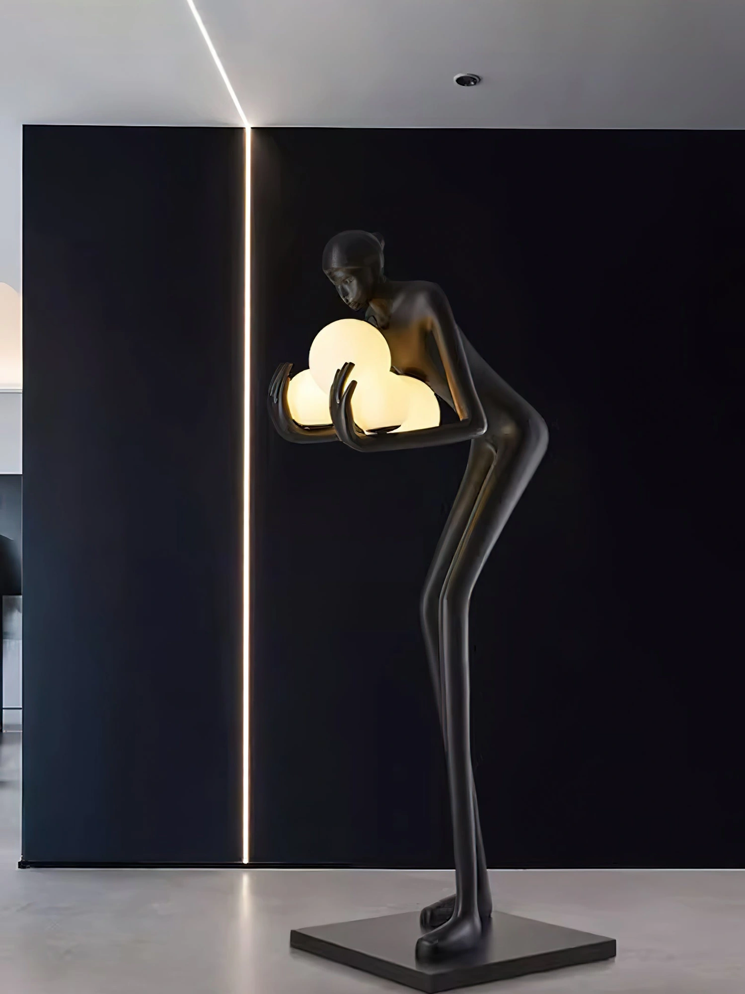 Embrace of Light Sculpture Floor Lamp - Image 2