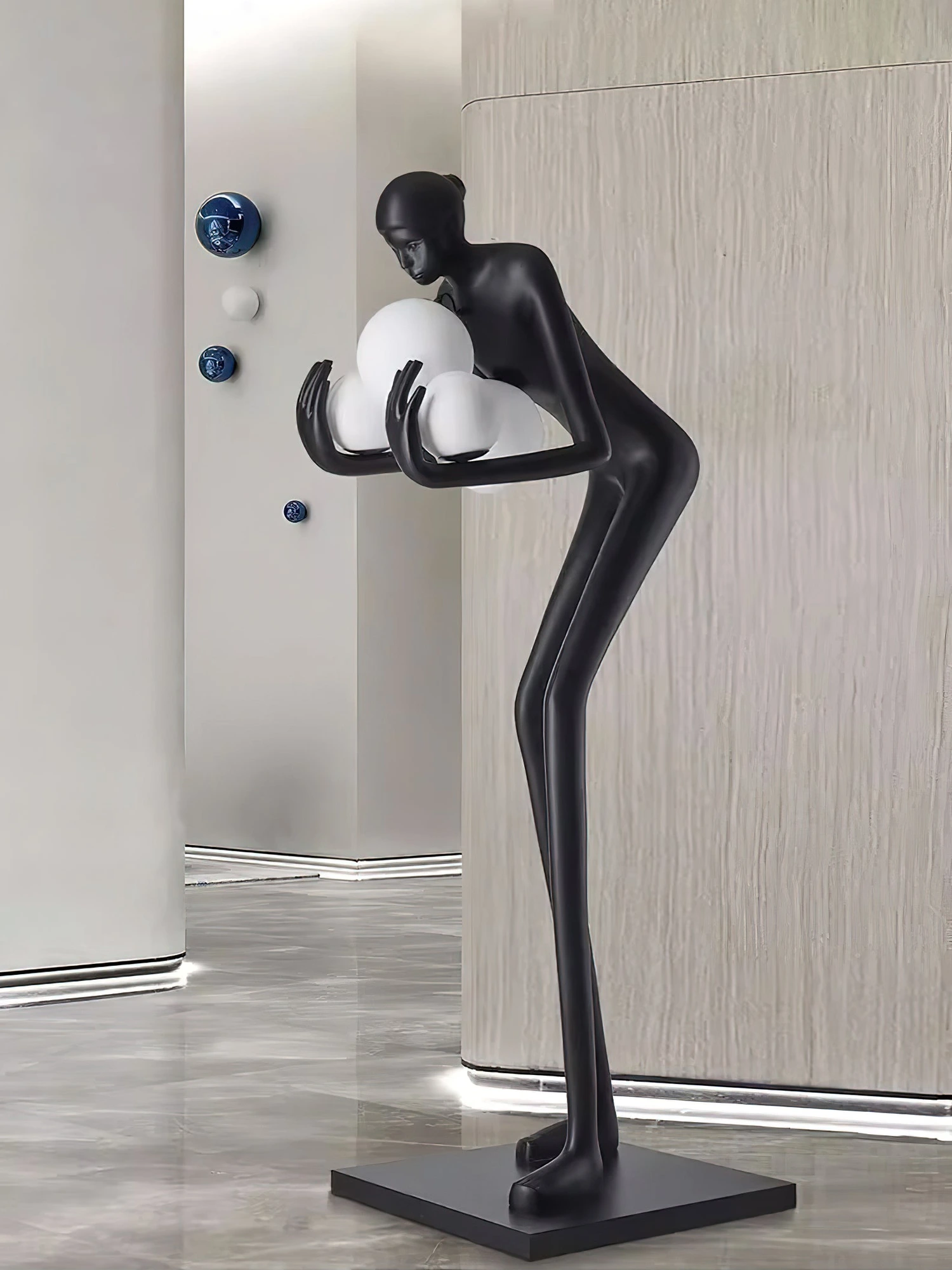 Embrace of Light Sculpture Floor Lamp - Image 4