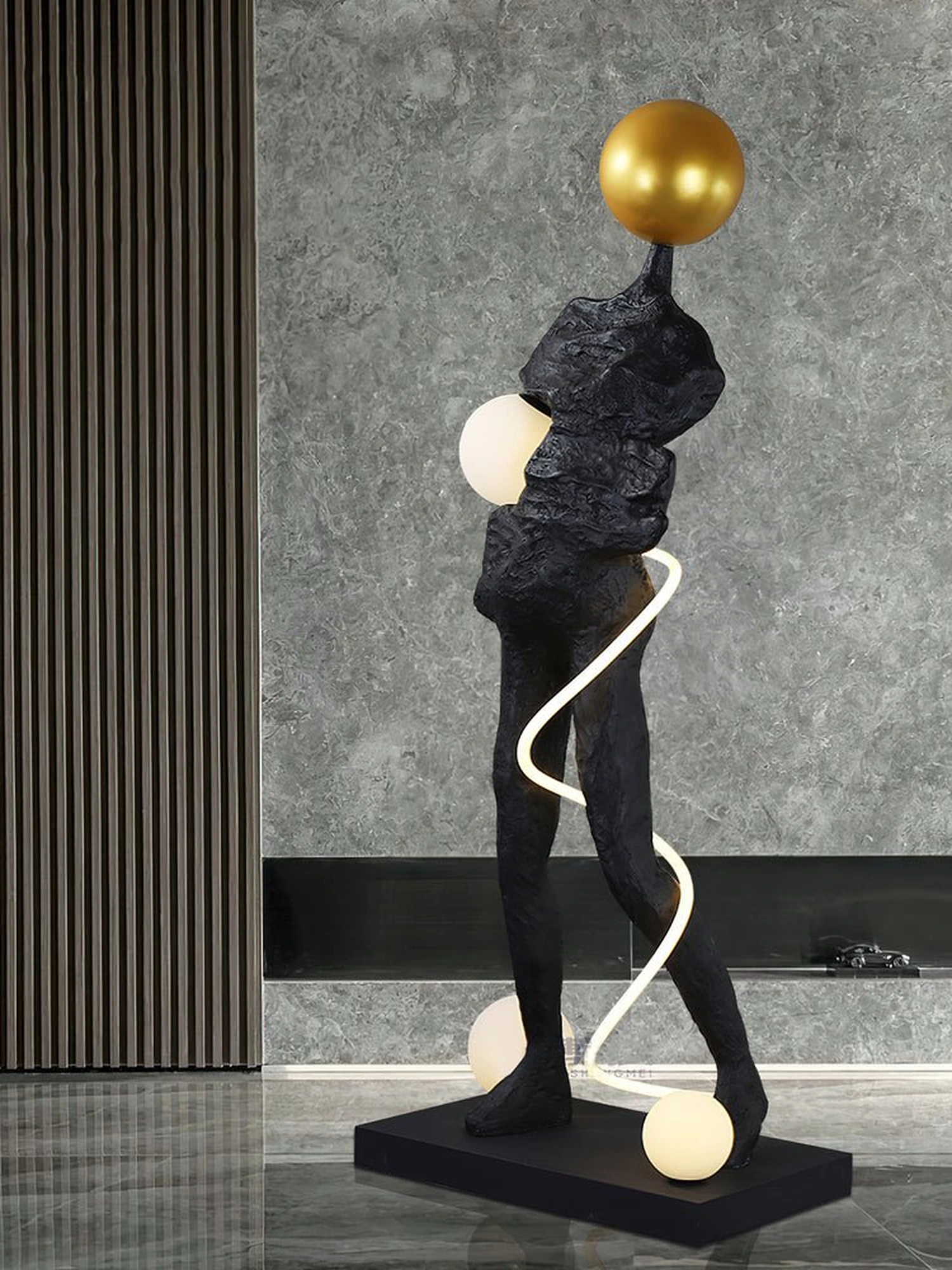 Everett Spiral Floor Lamp - Image 4