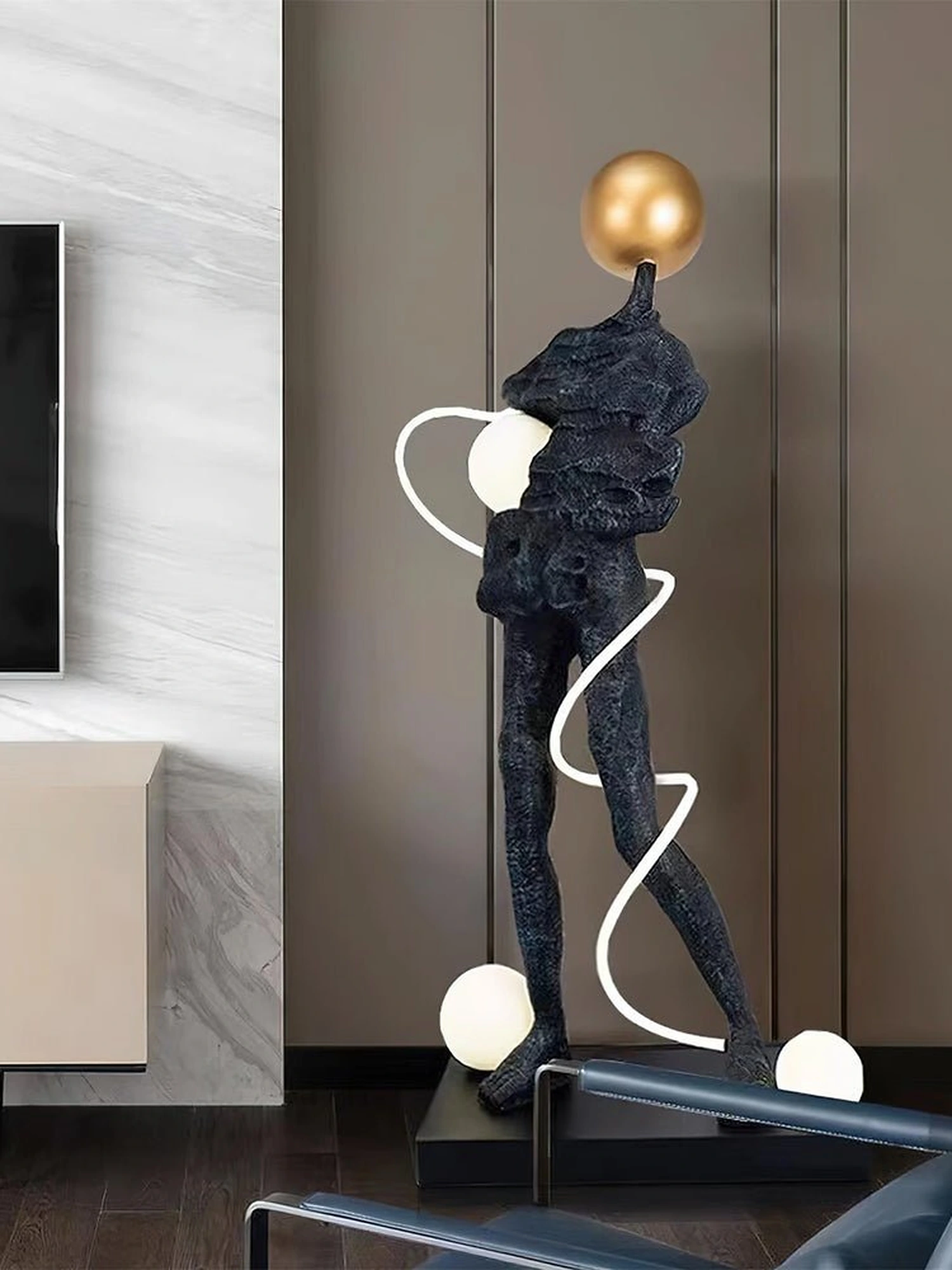 Everett Spiral Floor Lamp - Image 5