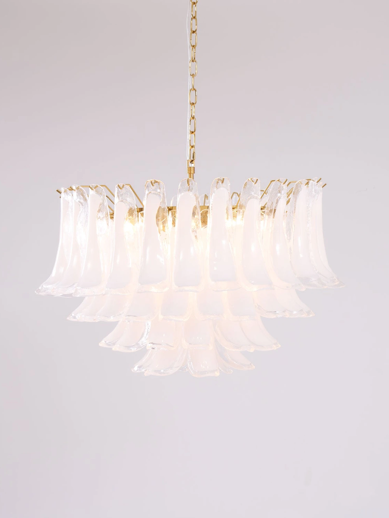 Fiora Pink Glass Chandelier - Image 21