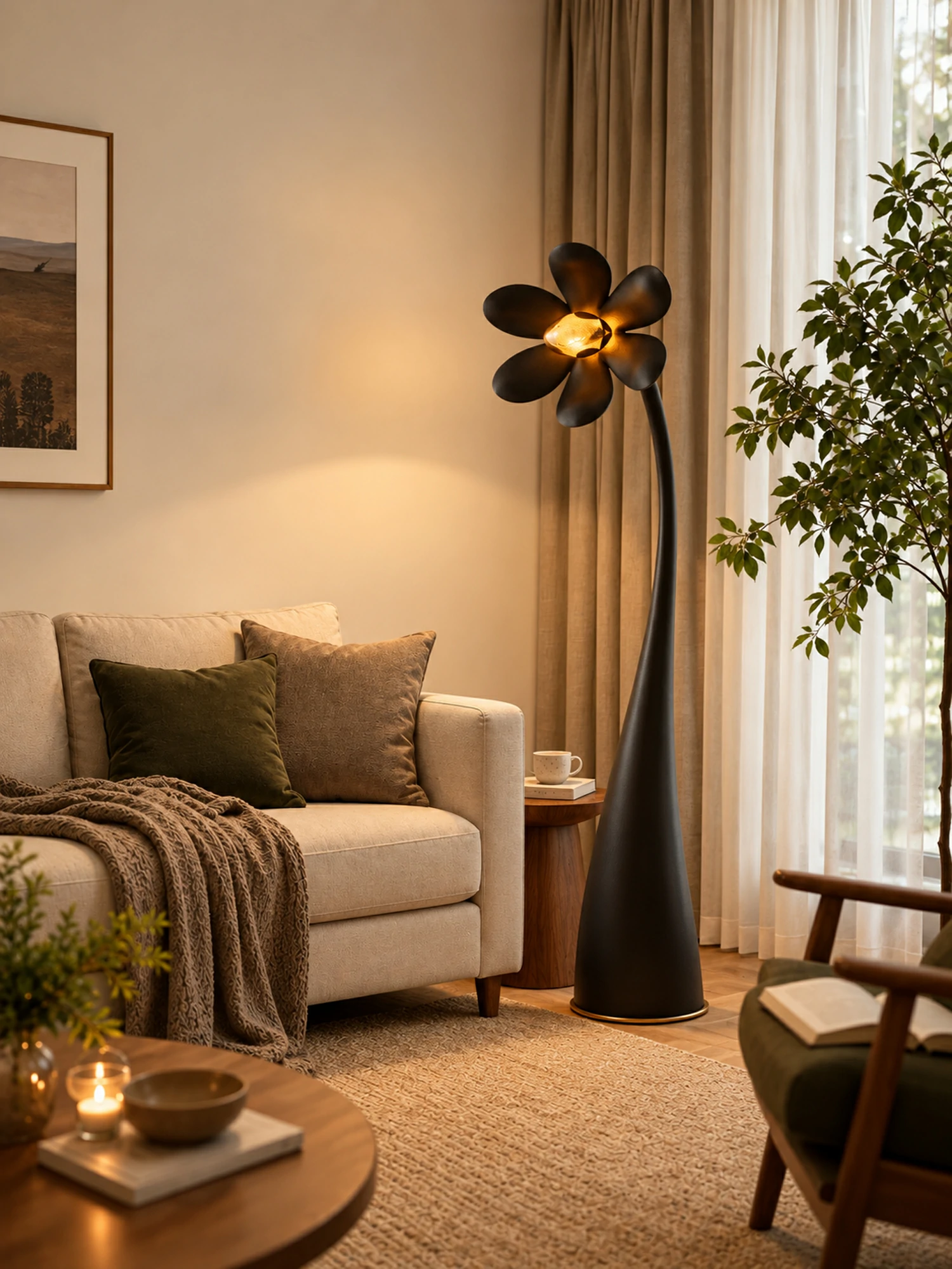 Fleur Sculpture Floor Lamp - Image 4