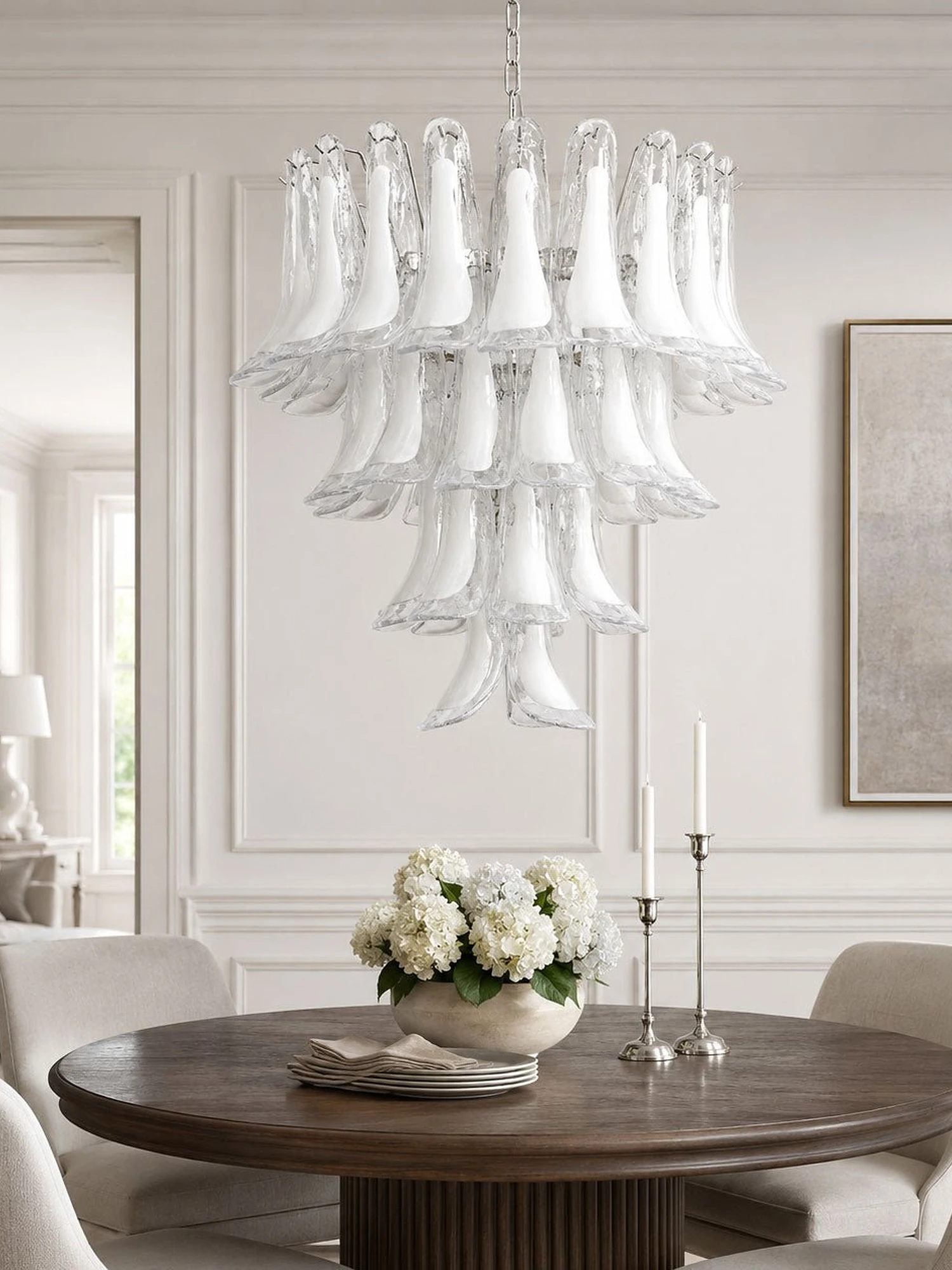 Florentine Lily Glass Chandelier - Image 3