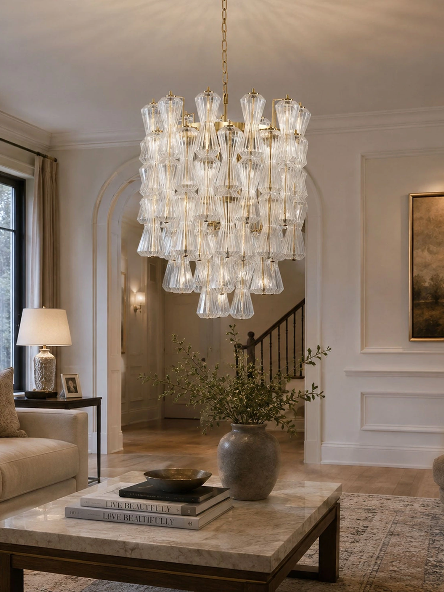 Florenzia Glass Chandelier - Image 4