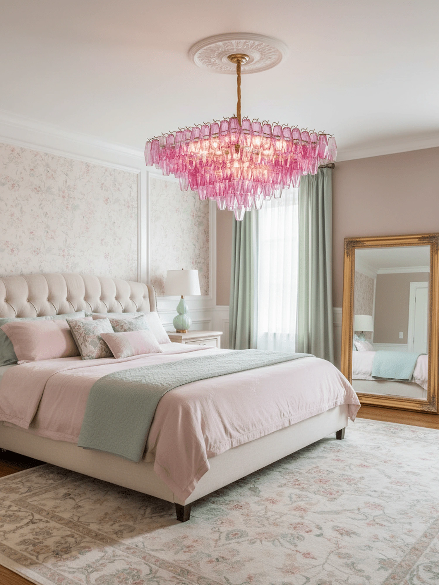 Fuchsia Prism Empire Chandelier - Image 6