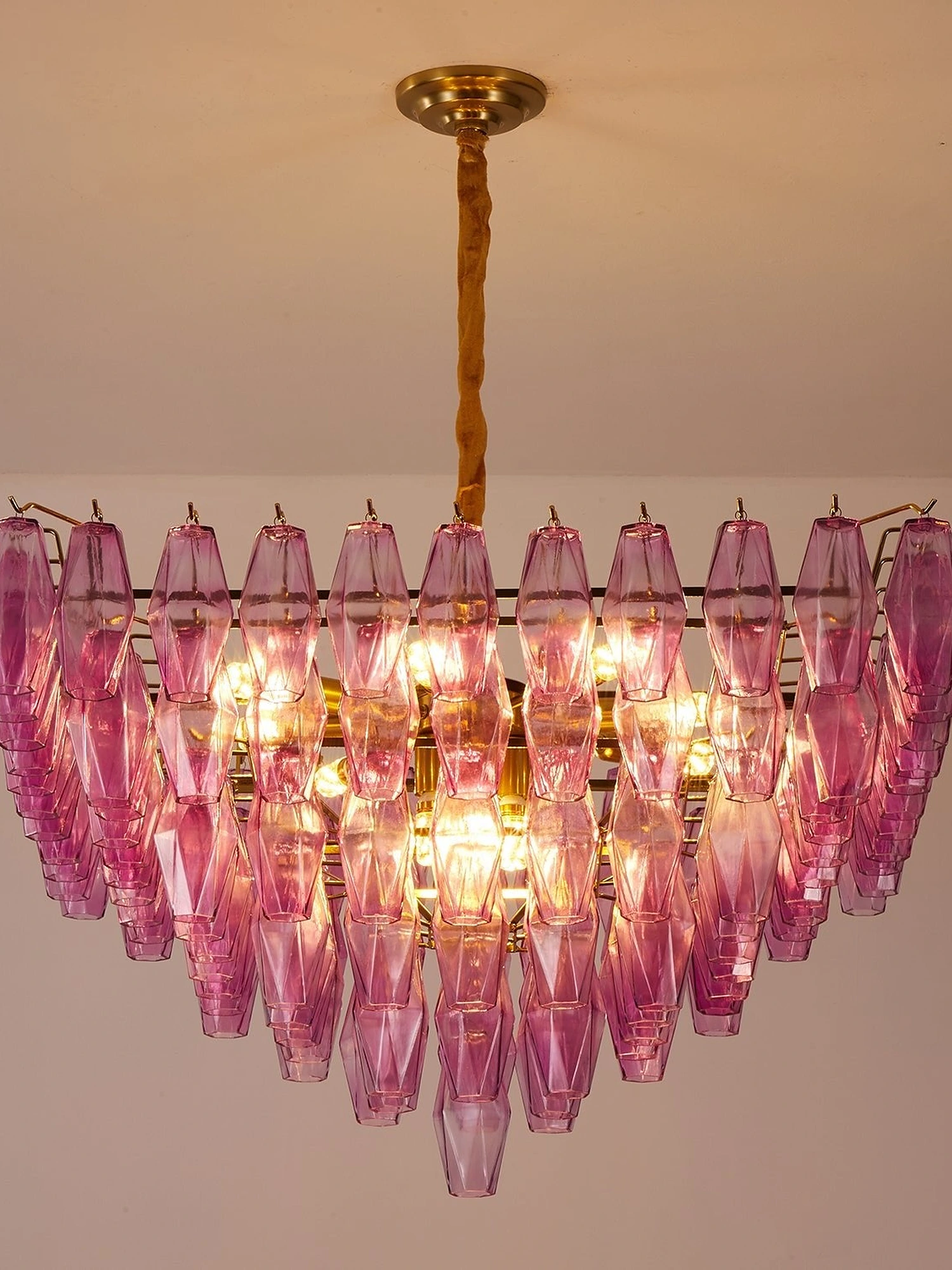 Fuchsia Prism Empire Chandelier - Image 9