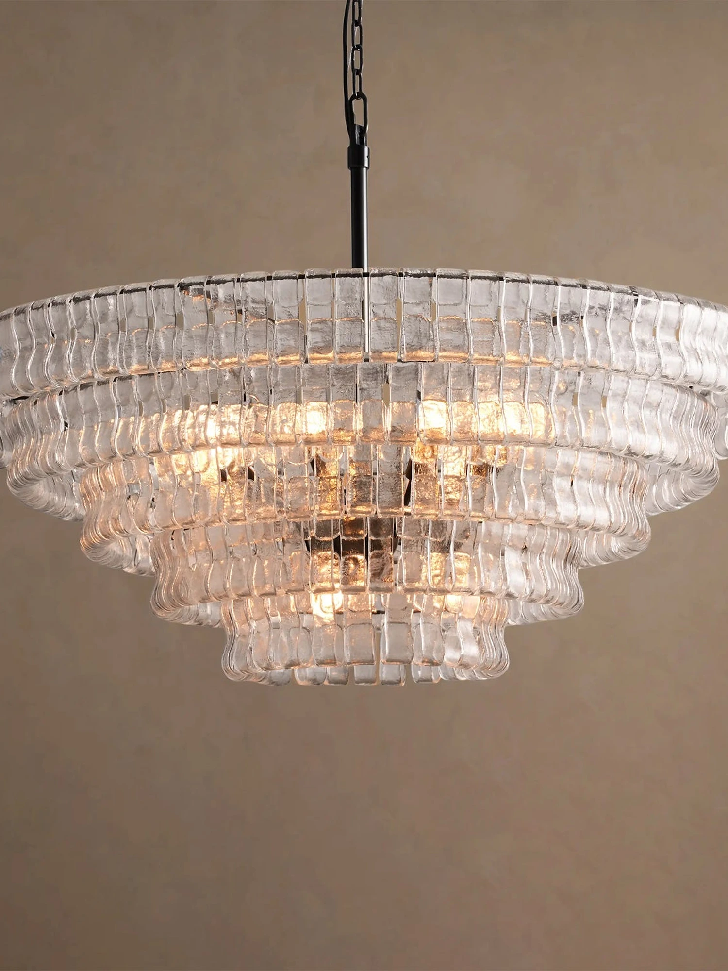 Ghiaccio Layered Glass Chandelier - Image 21