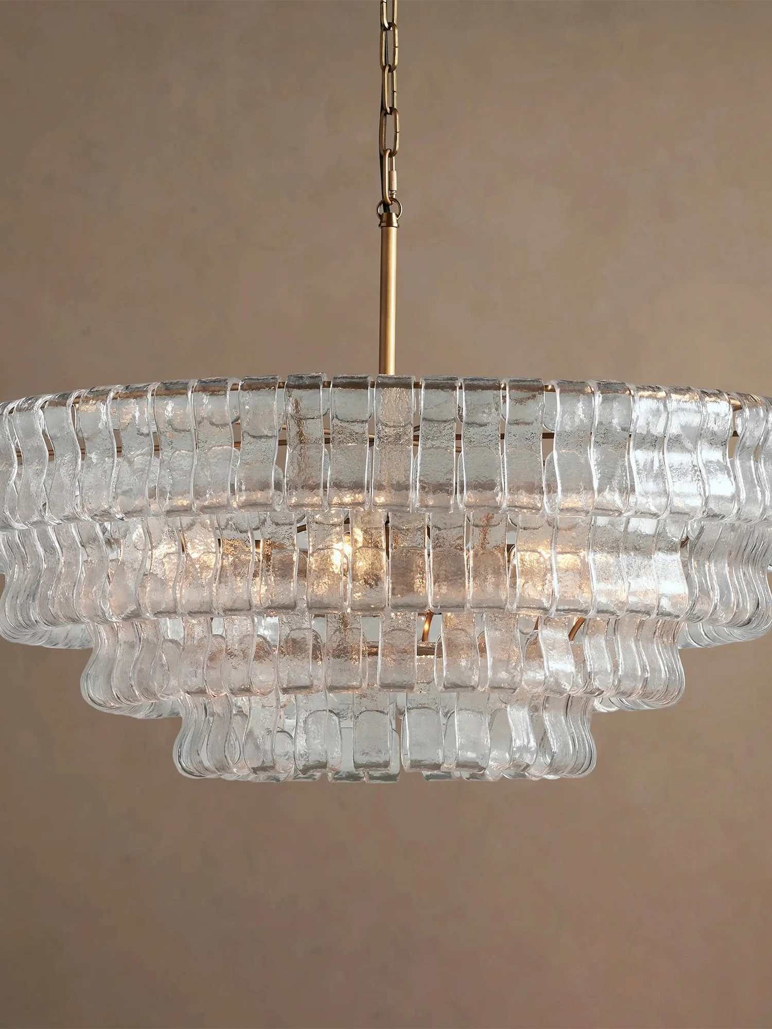 Ghiaccio Layered Glass Chandelier - Image 22