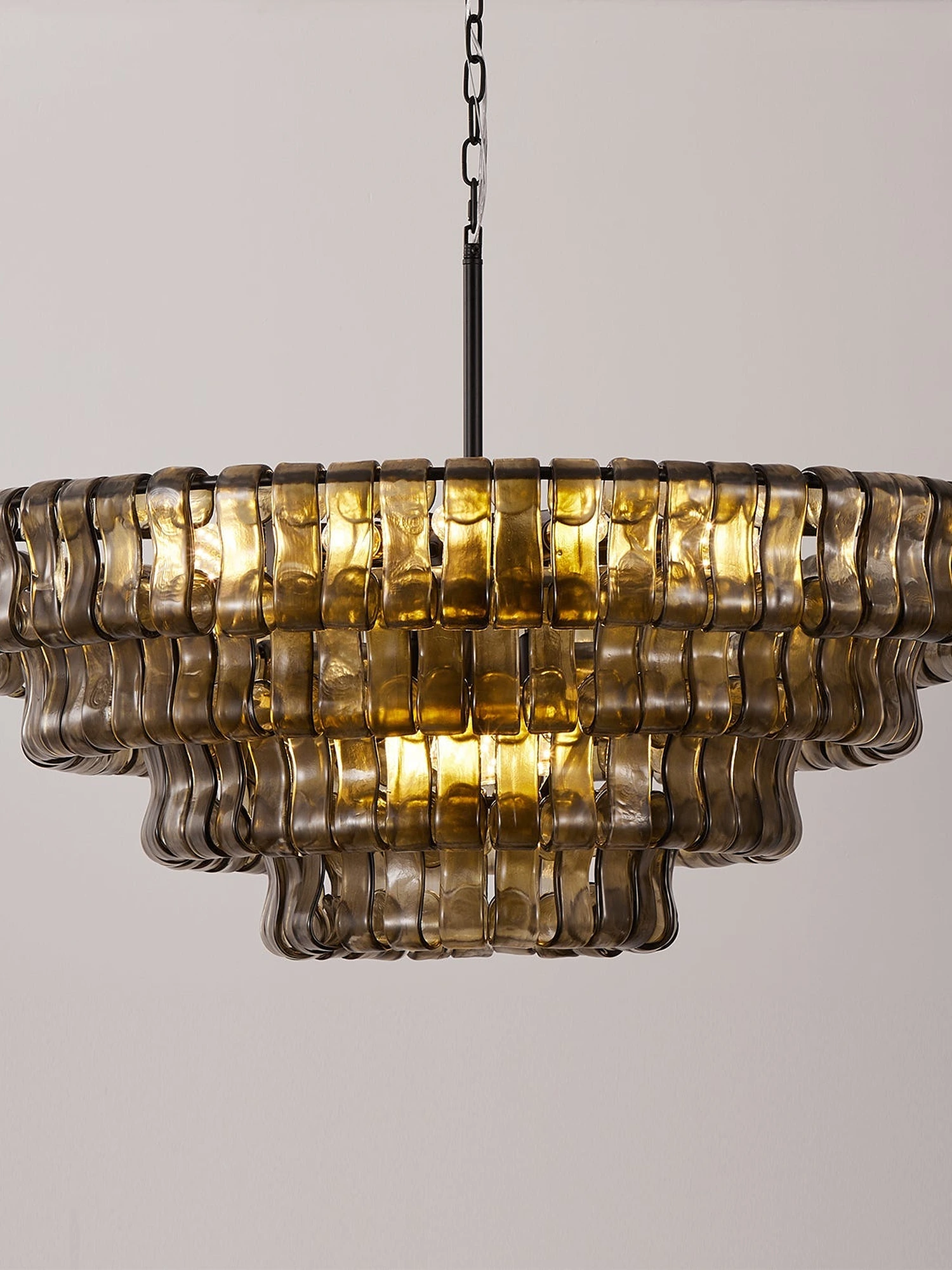 Ghiaccio Layered Glass Chandelier - Image 24