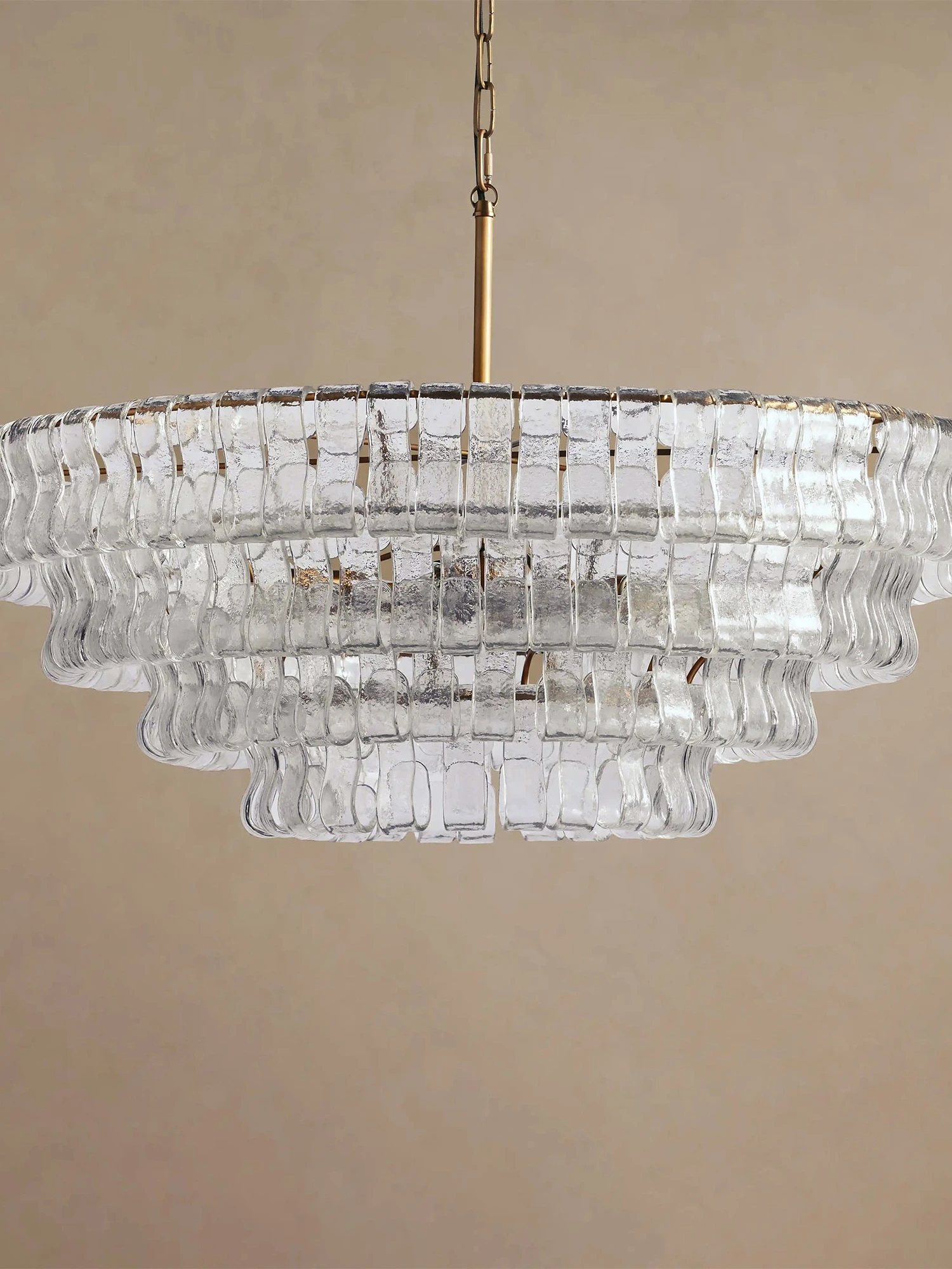 Ghiaccio Layered Glass Chandelier - Image 25