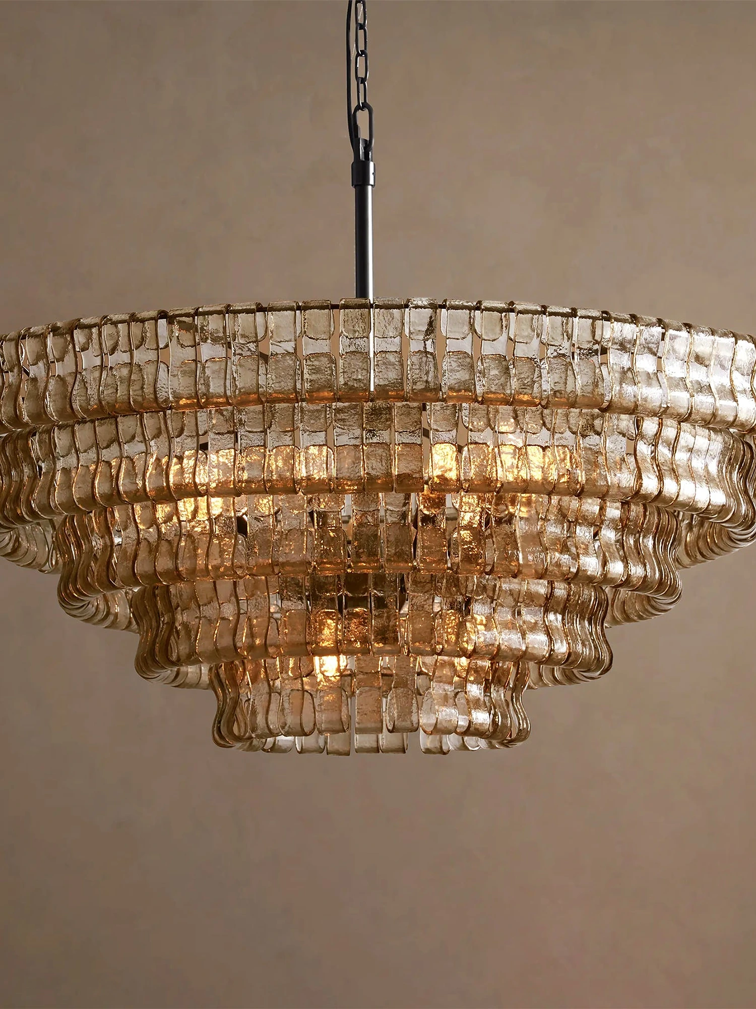 Ghiaccio Layered Glass Chandelier - Image 26