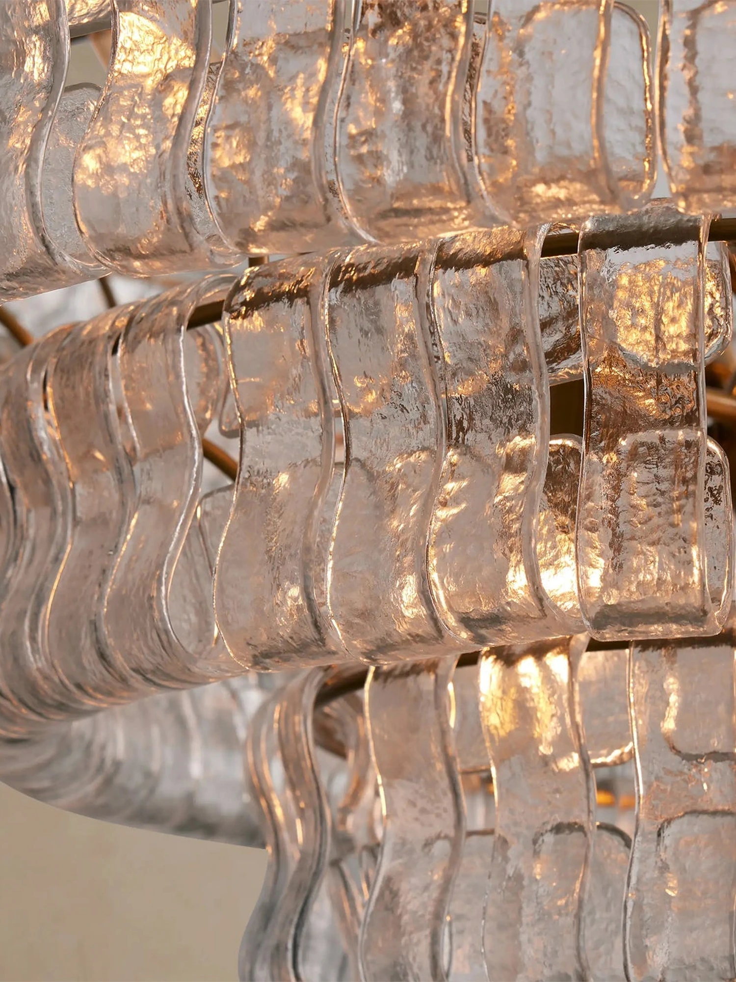Ghiaccio Layered Glass Chandelier - Image 42