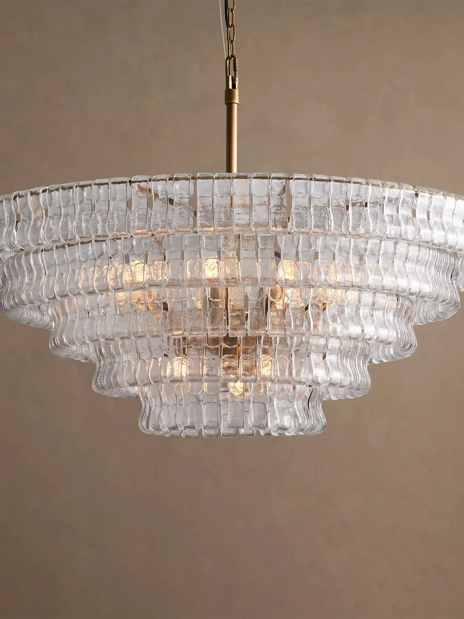 Ghiaccio Layered Glass Chandelier - Image 29