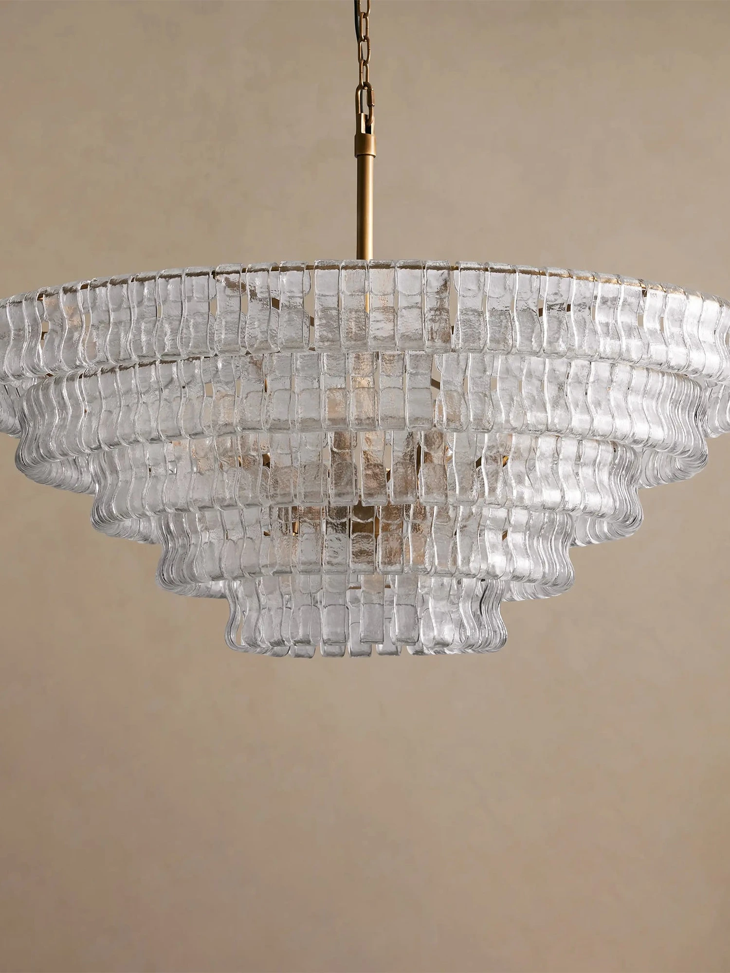 Ghiaccio Layered Glass Chandelier - Image 31