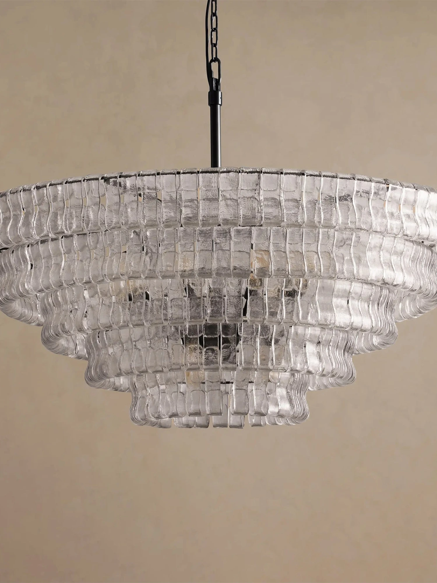 Ghiaccio Layered Glass Chandelier - Image 32