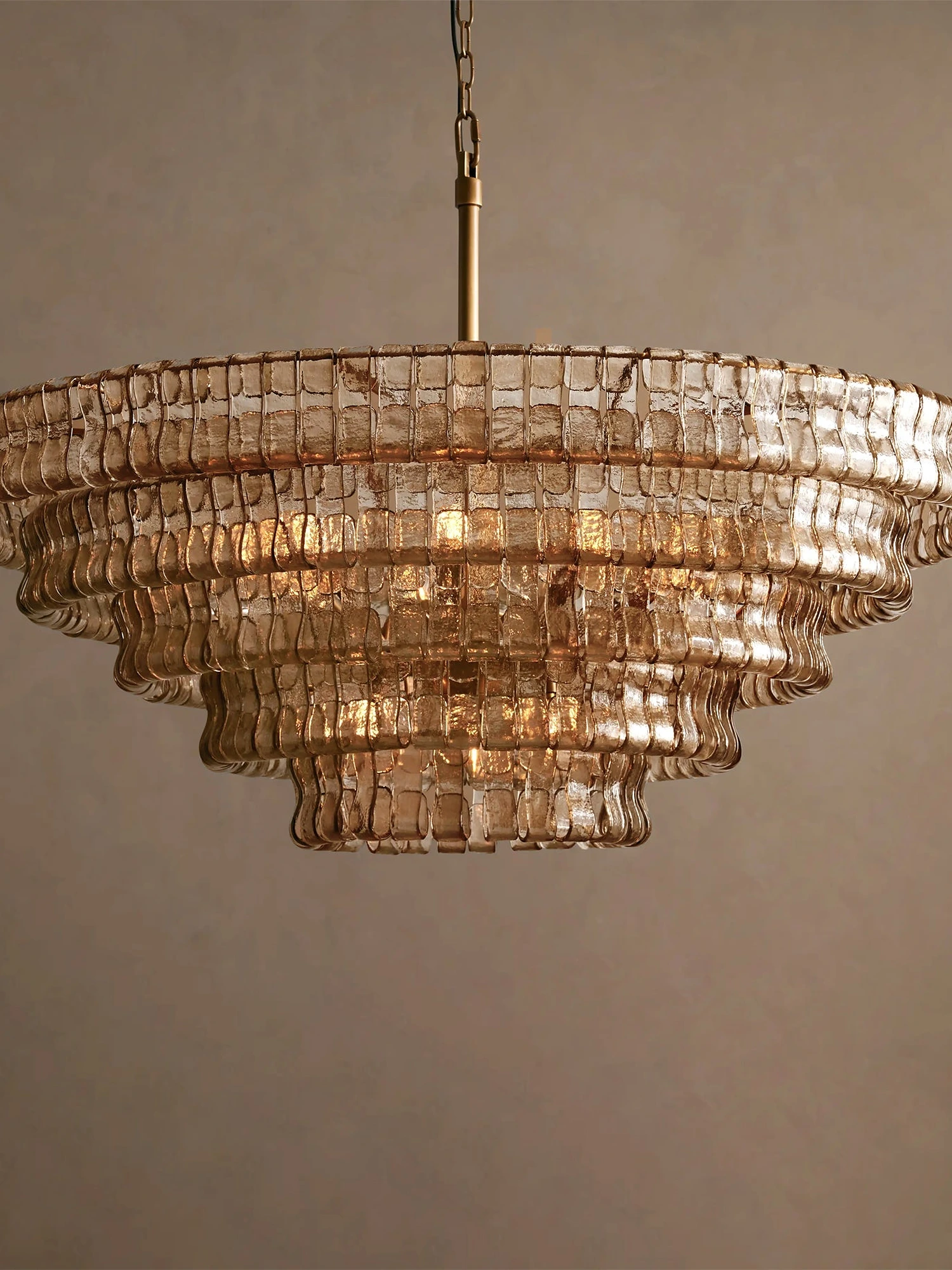 Ghiaccio Layered Glass Chandelier - Image 35
