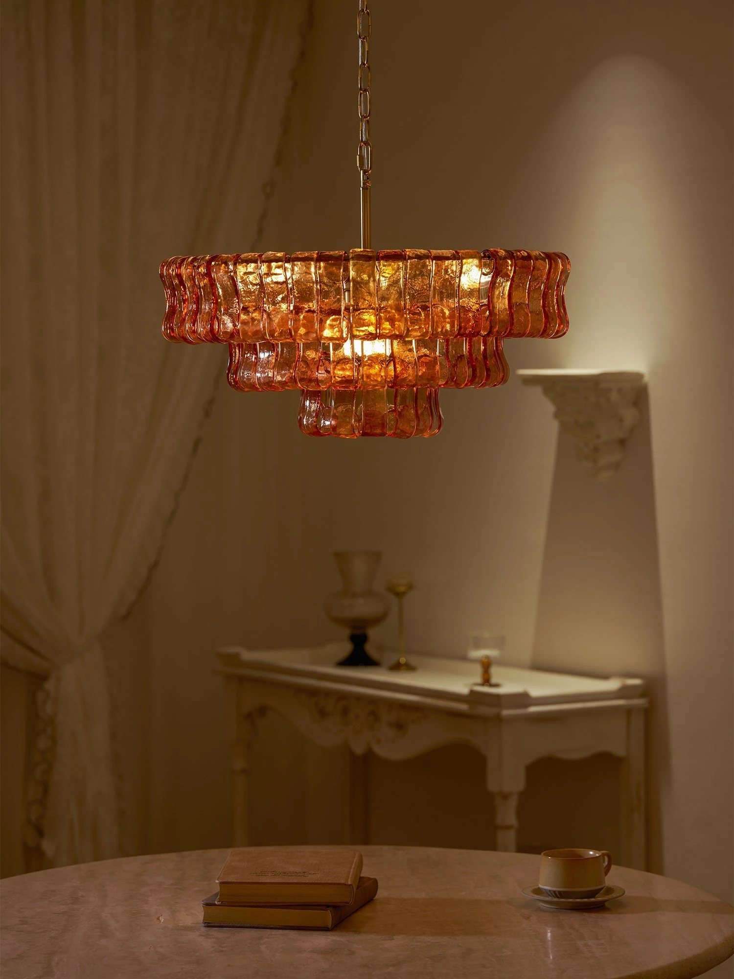 Ghiaccio Layered Glass Chandelier - Image 10