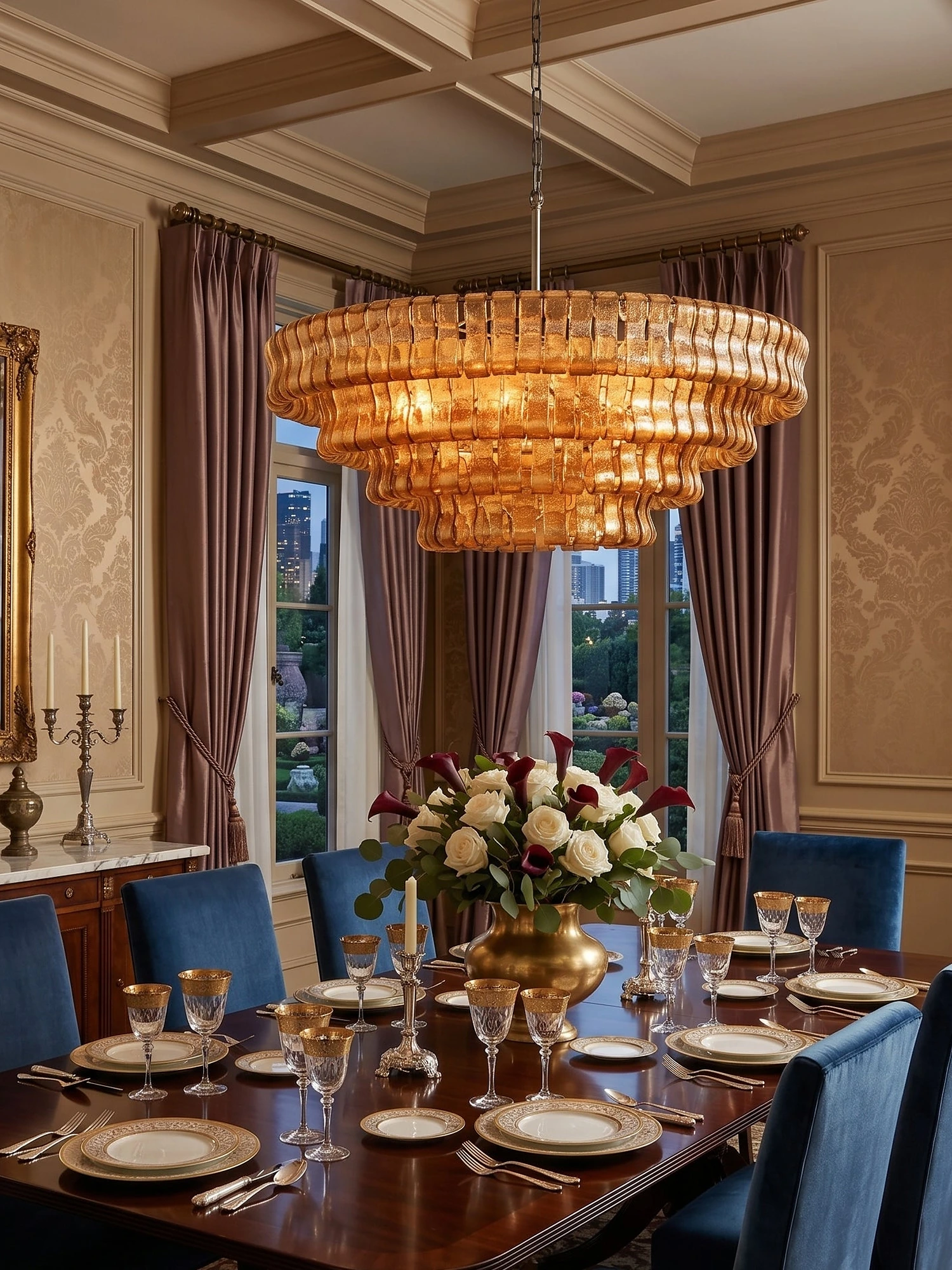 Ghiaccio Layered Glass Chandelier - Image 12