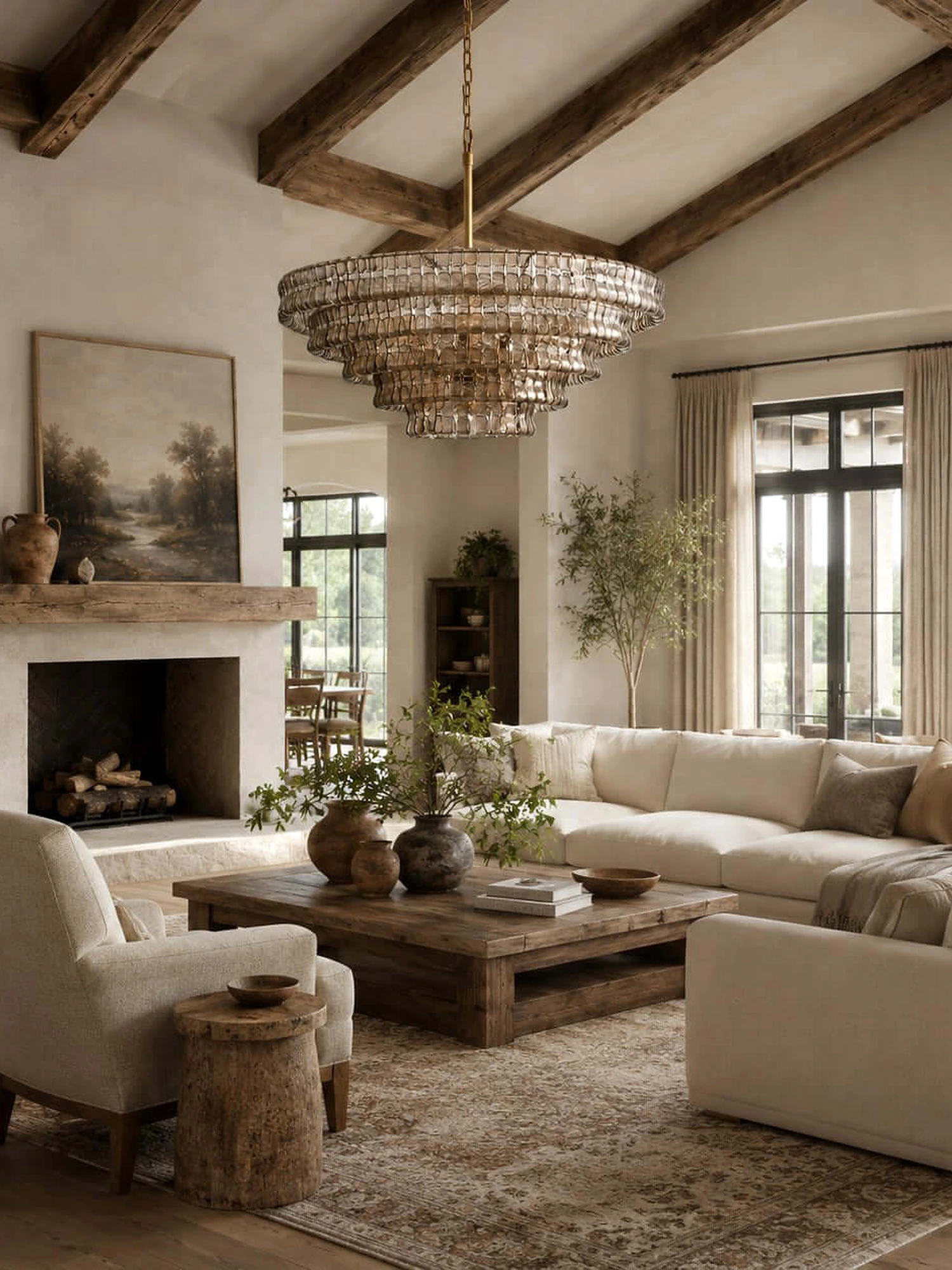 Ghiaccio Layered Glass Chandelier - Image 14
