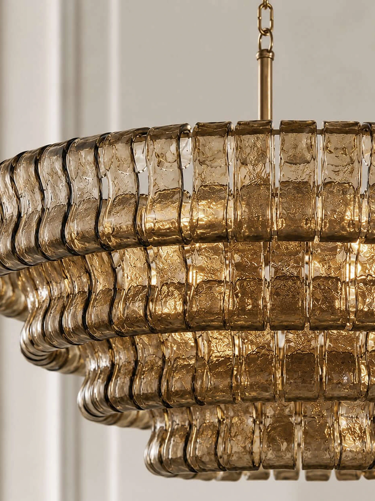 Ghiaccio Layered Glass Chandelier - Image 39