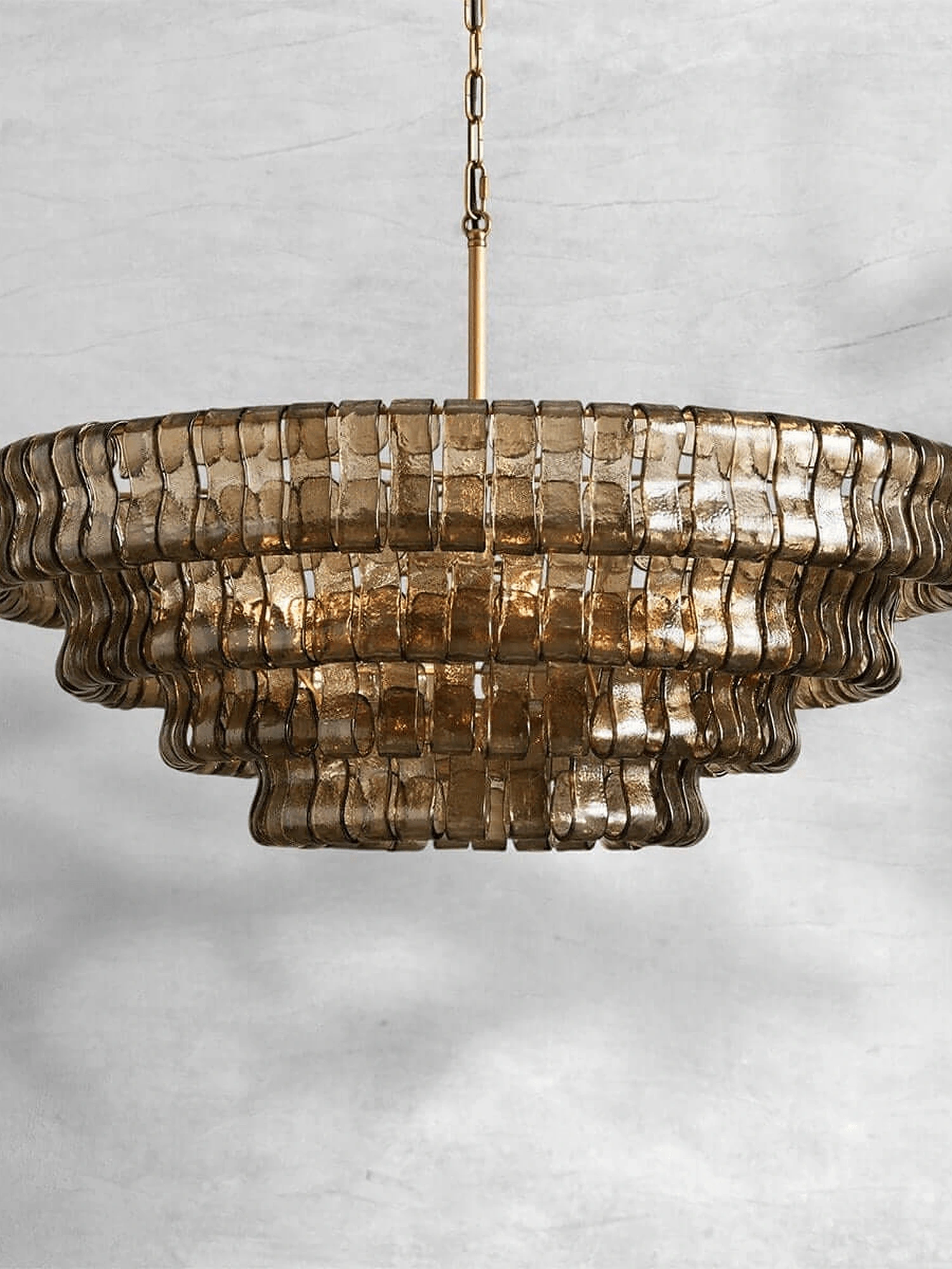 Ghiaccio Layered Glass Chandelier - Image 16