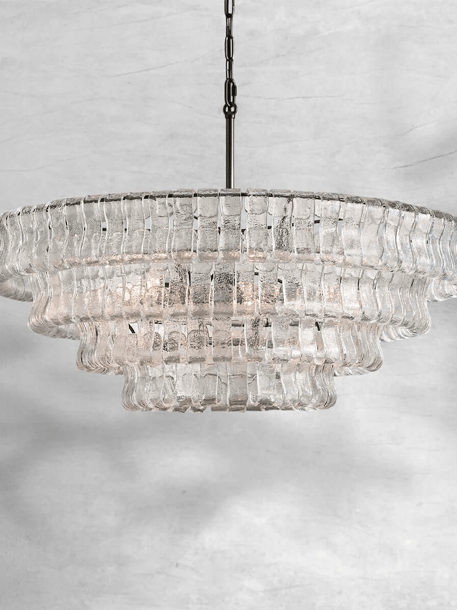 Ghiaccio Layered Glass Chandelier - Image 18