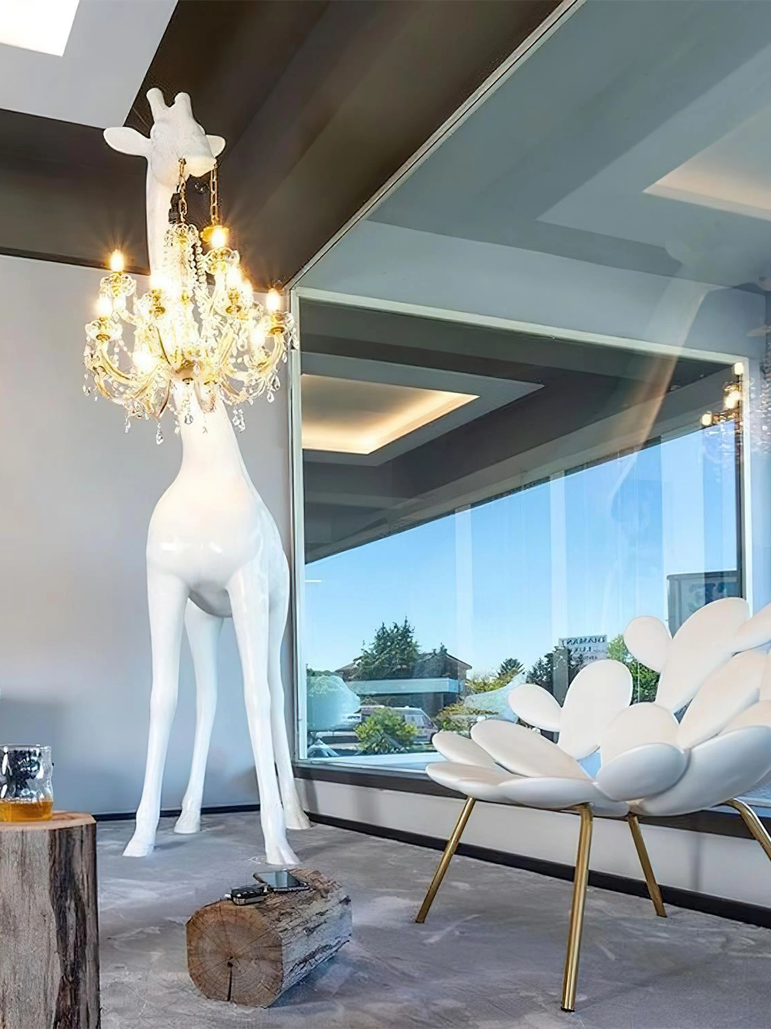 Giraffe Sculpture Floor Lamp - Image 6