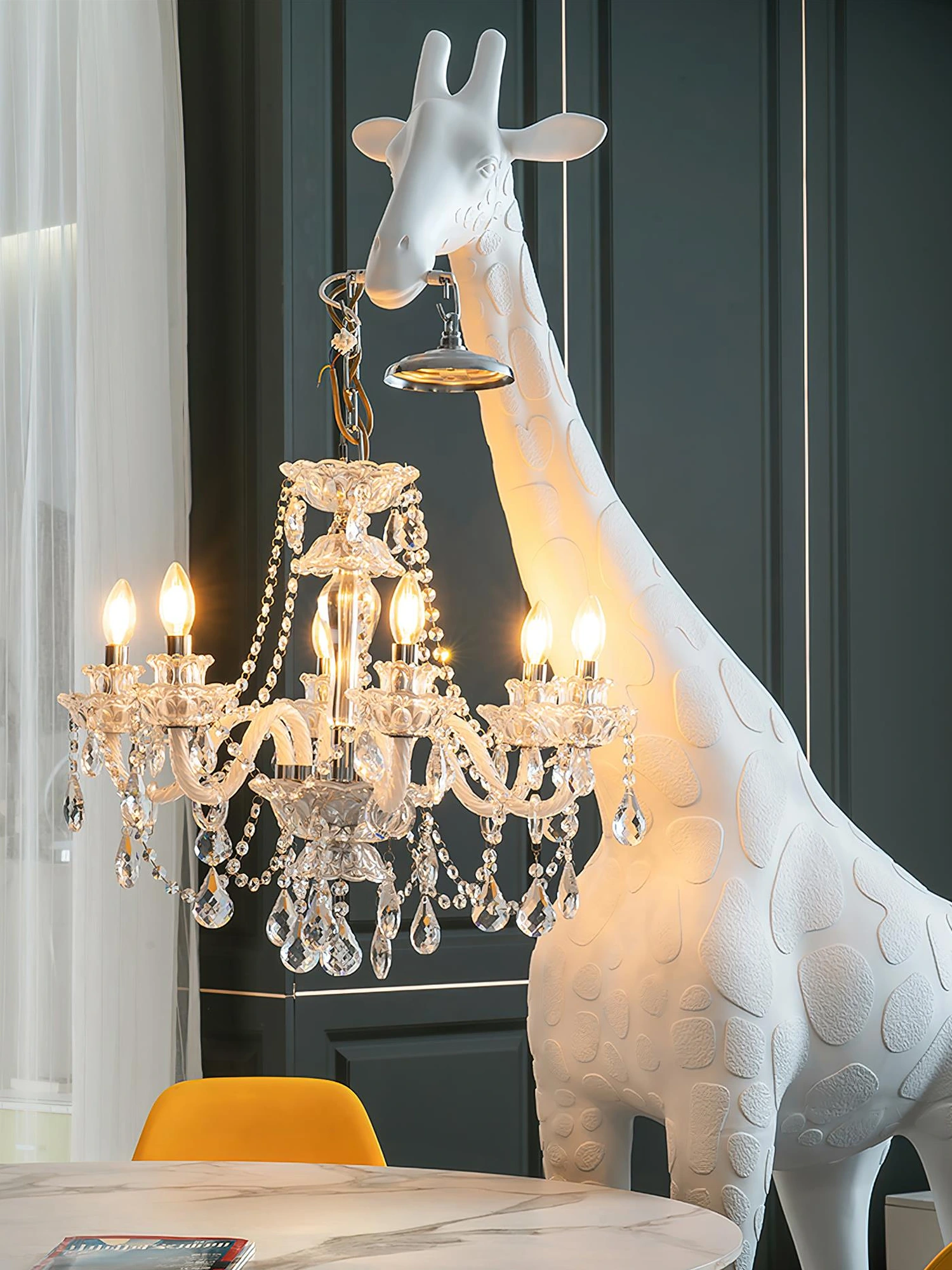 Giraffe Sculpture Floor Lamp - Image 10