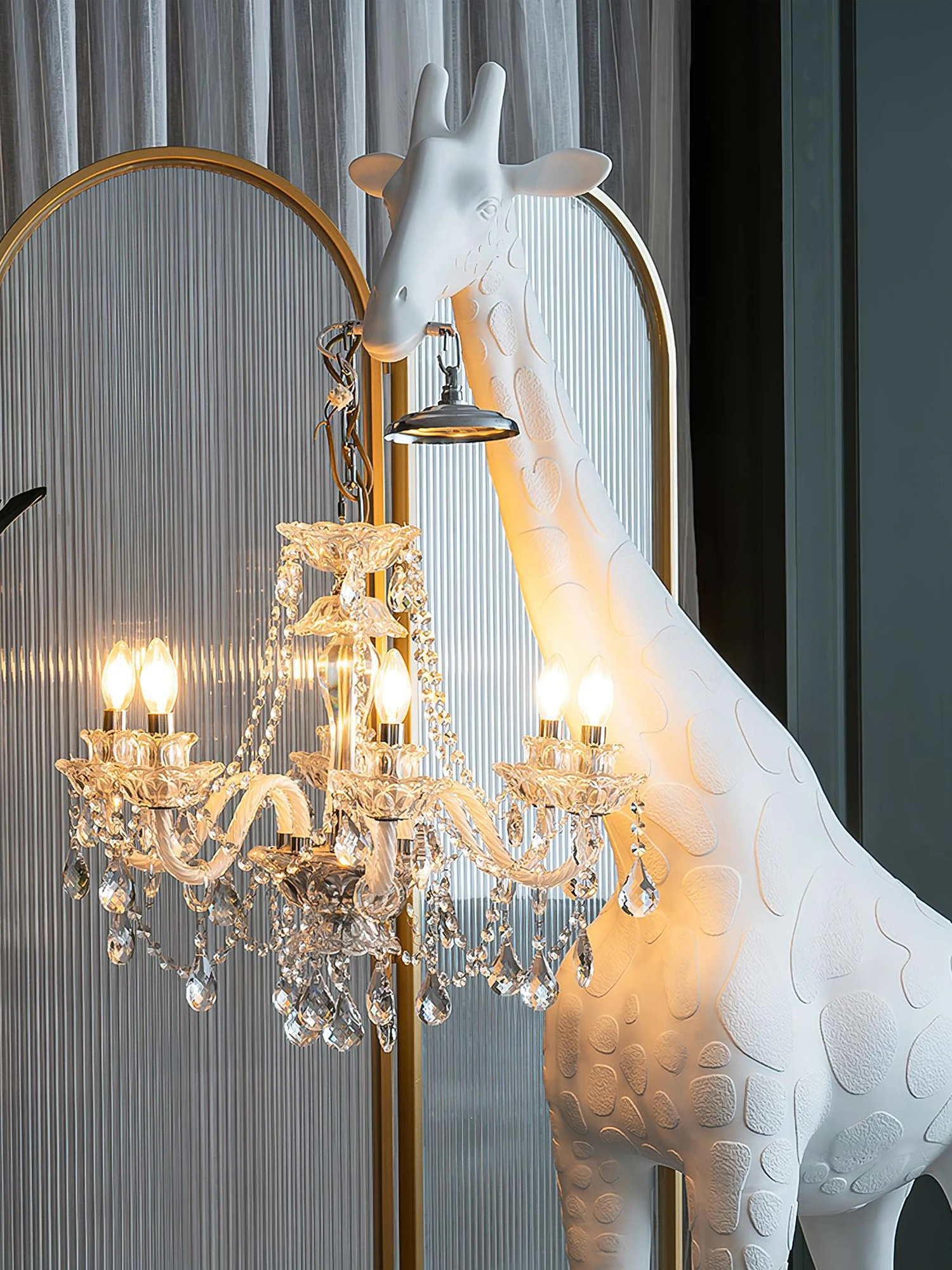 Giraffe Sculpture Floor Lamp - Image 12