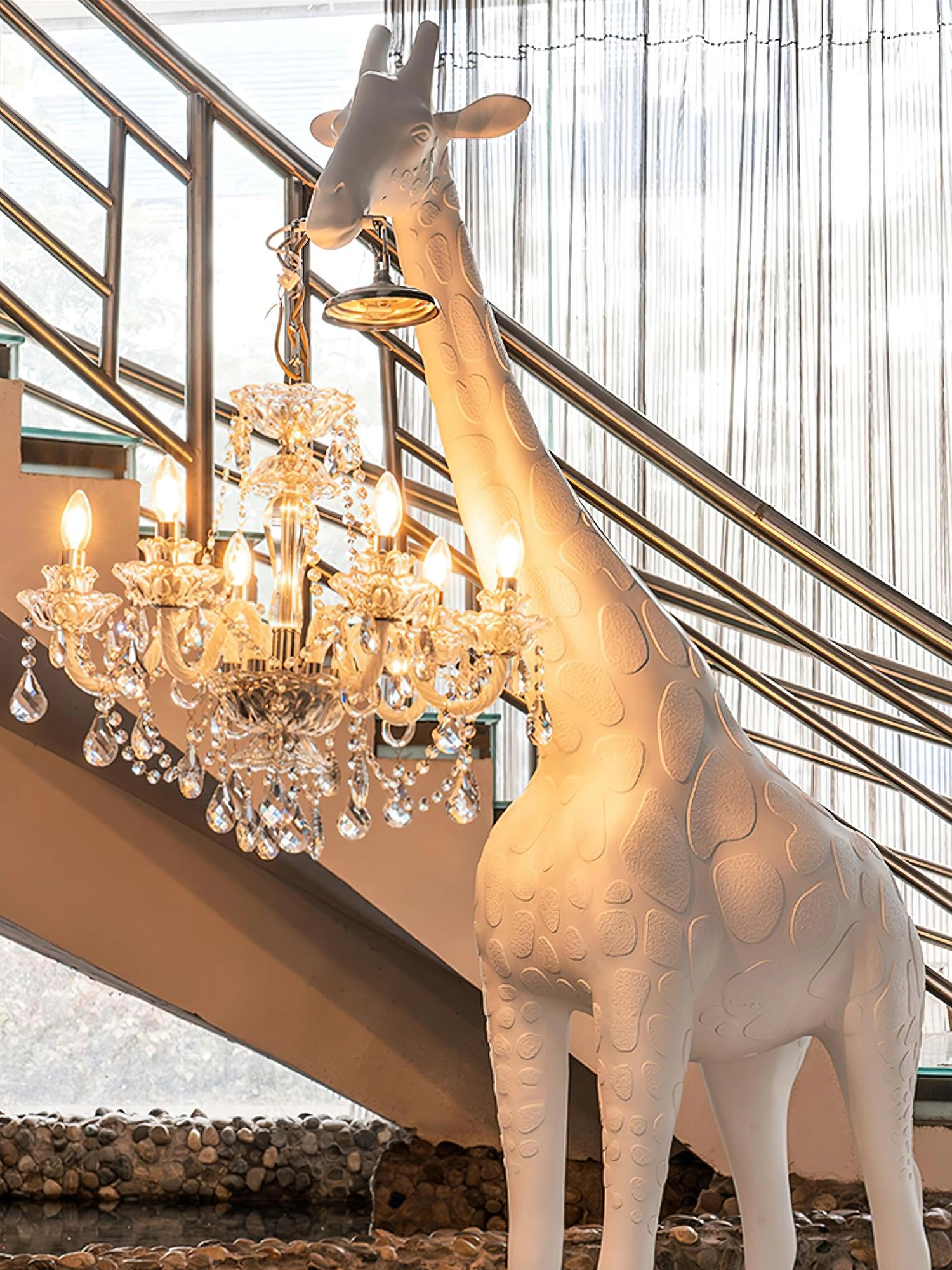 Giraffe Sculpture Floor Lamp - Image 22