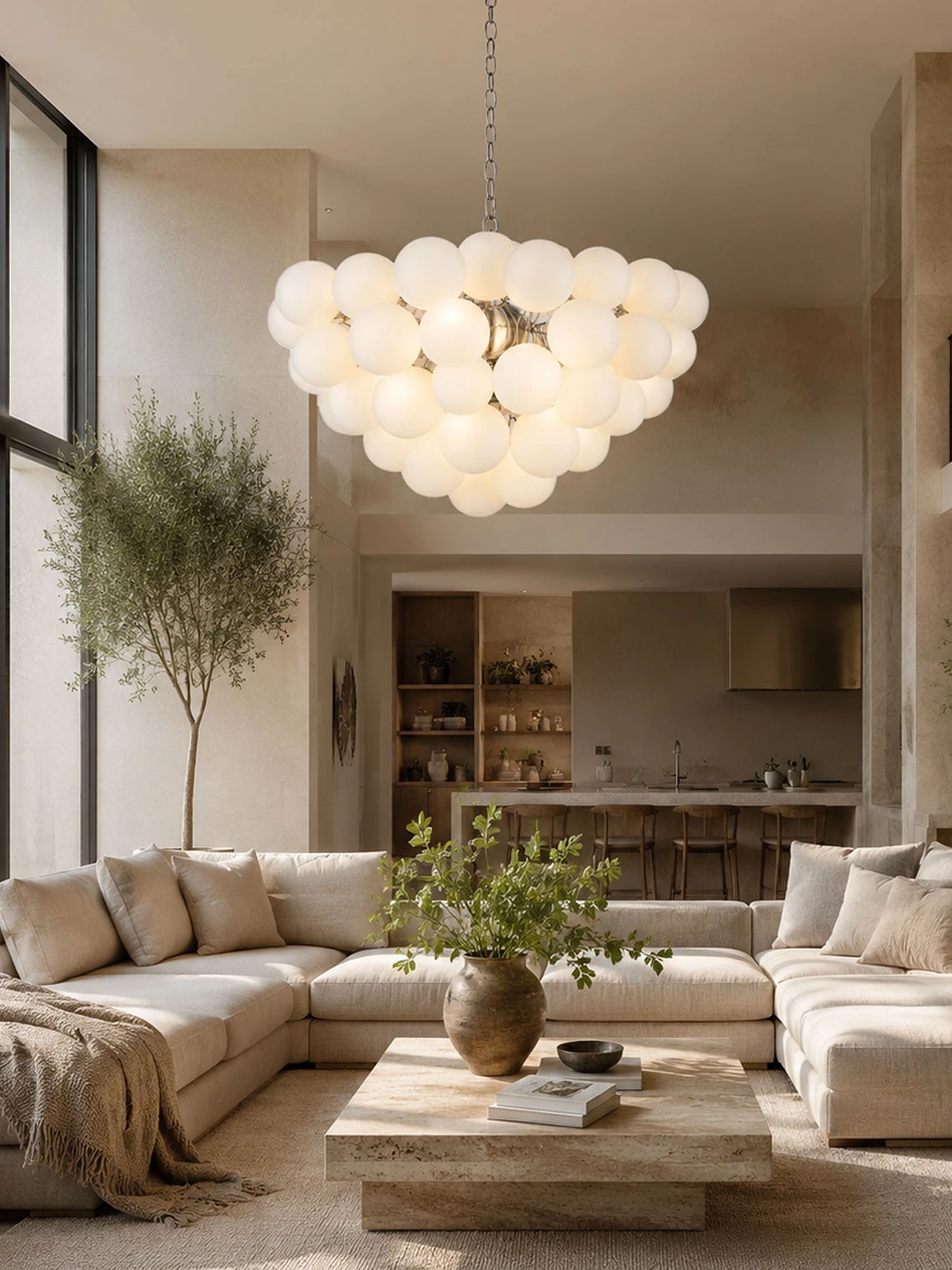 Glass Ball Bubble Chandelier - Image 5