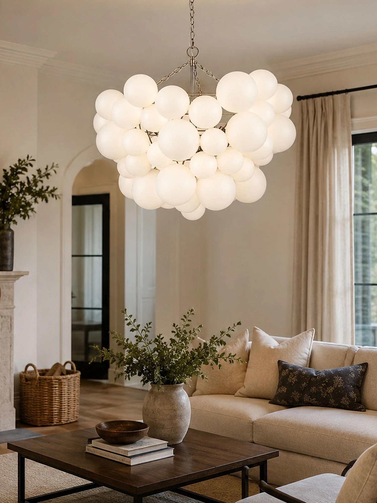 Glass Ball Bubble Chandelier - Image 7