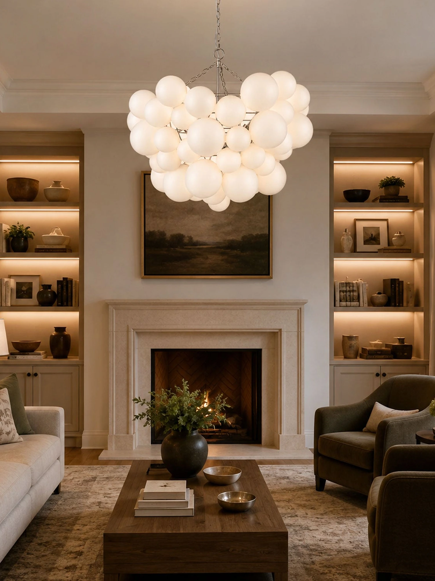 Glass Ball Bubble Chandelier - Image 2