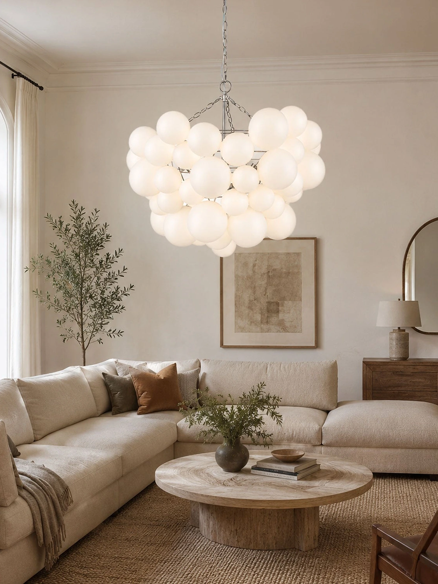 Glass Ball Bubble Chandelier - Image 3