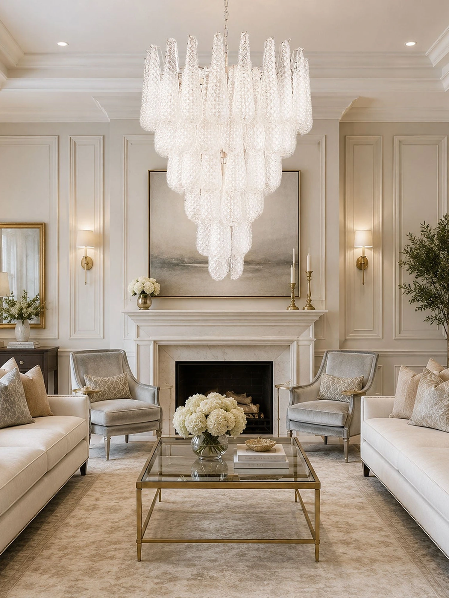 Glass Pinecone Chandelier - Image 2