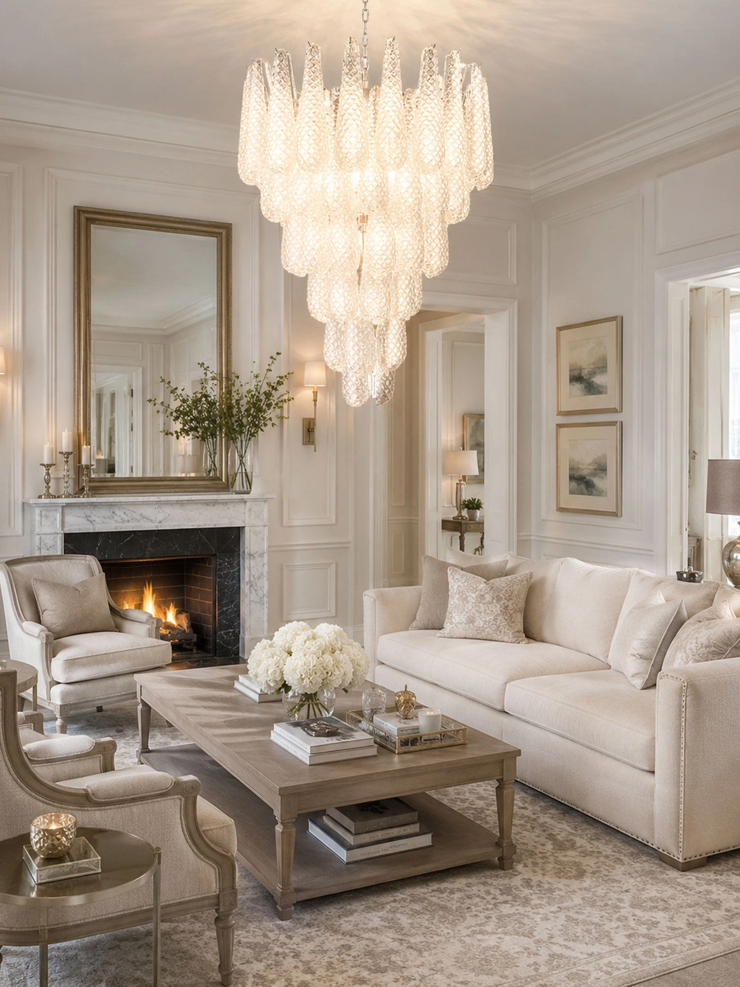 Glass Pinecone Chandelier - Image 3